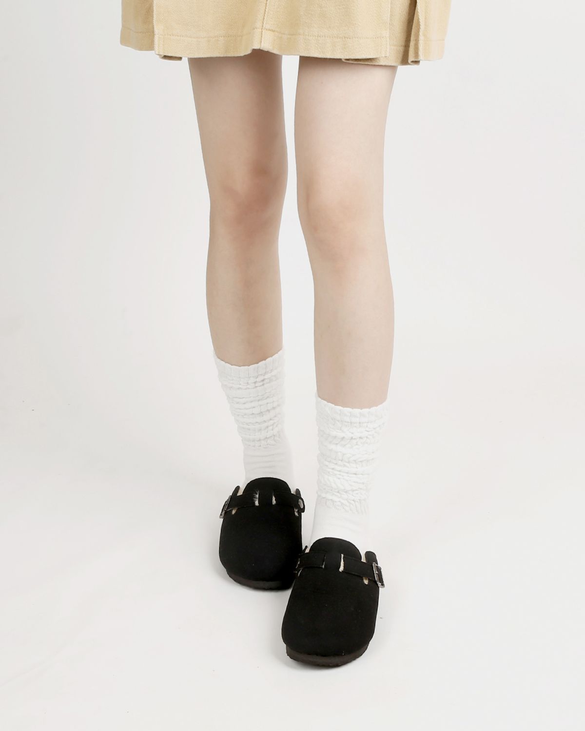삭스에이(SOCKSA) [2켤레]U911 따뜻한 도톰 코지 골지 니트 롱 레그 워머 더블쿠션 156N 더블코튼 긴 양말 여자 보온 수족냉증 수면양말