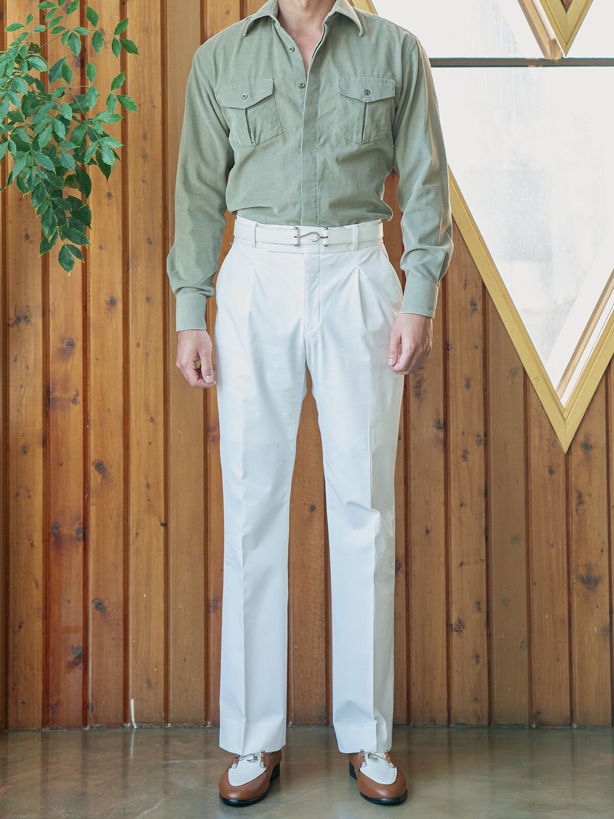 올클래식(ALLCLASSIC) ALCBT002 Hook Belt White