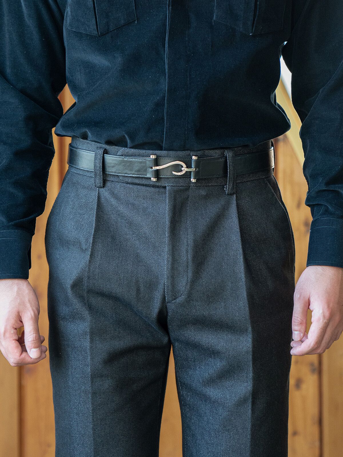 올클래식(ALLCLASSIC) ALCBT002 Hook Belt Black
