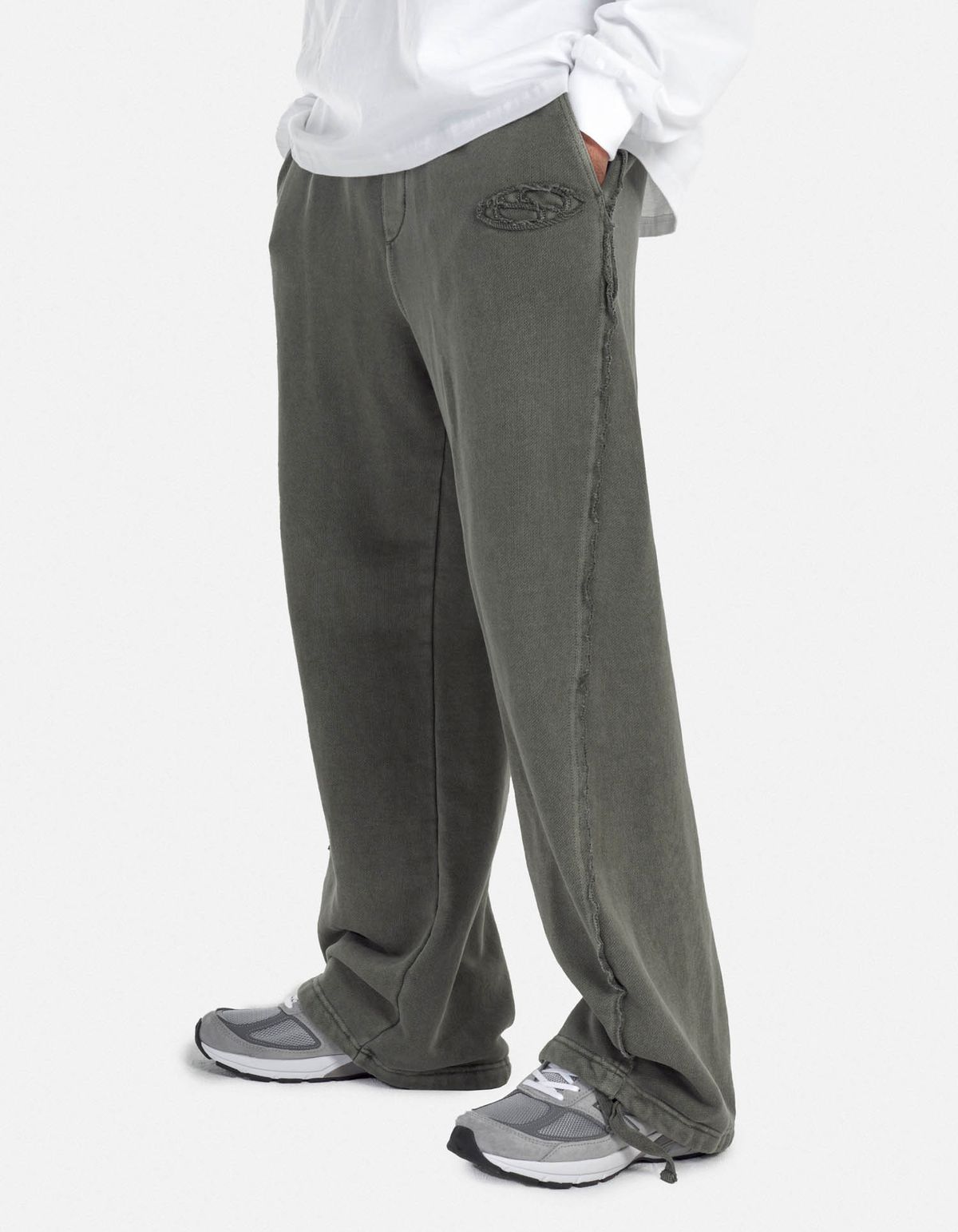 로어즈(LORES) Pigment Dyed Sweatpants - Slate