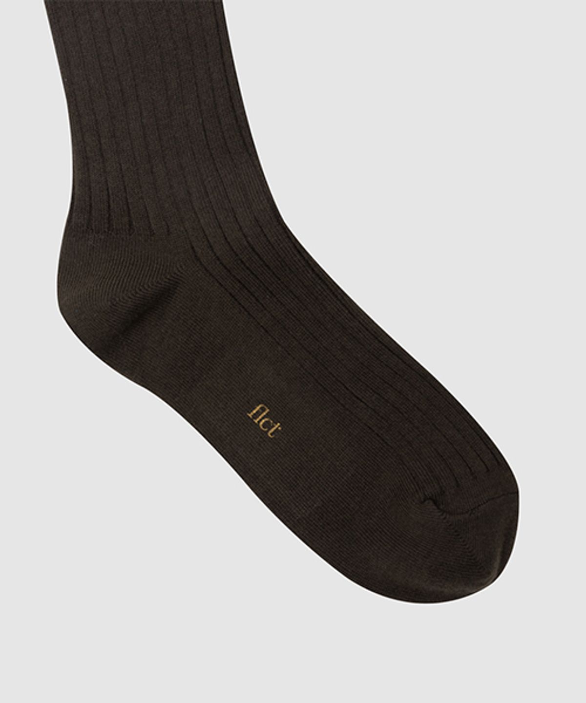 플러피시트러스(FLCT) Ribbon over knee socks_Brown
