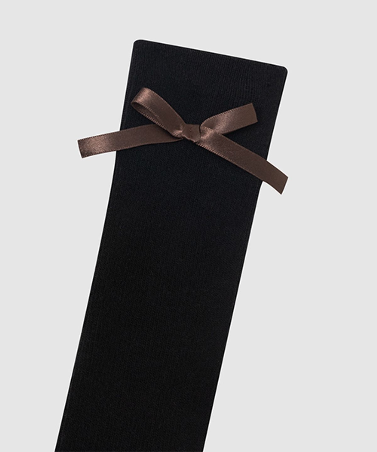 플러피시트러스(FLCT) Ribbon over knee socks_Black