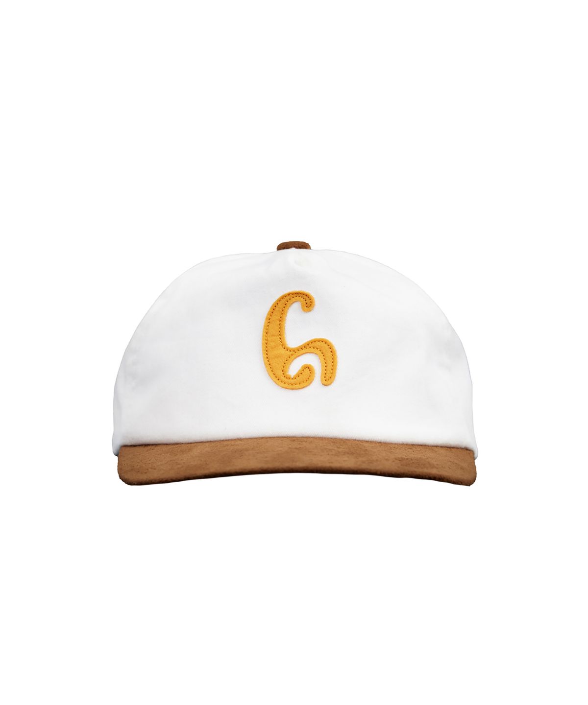 1011갤러리(1011 GALLERY) Suede Ball Cap - White/Brown