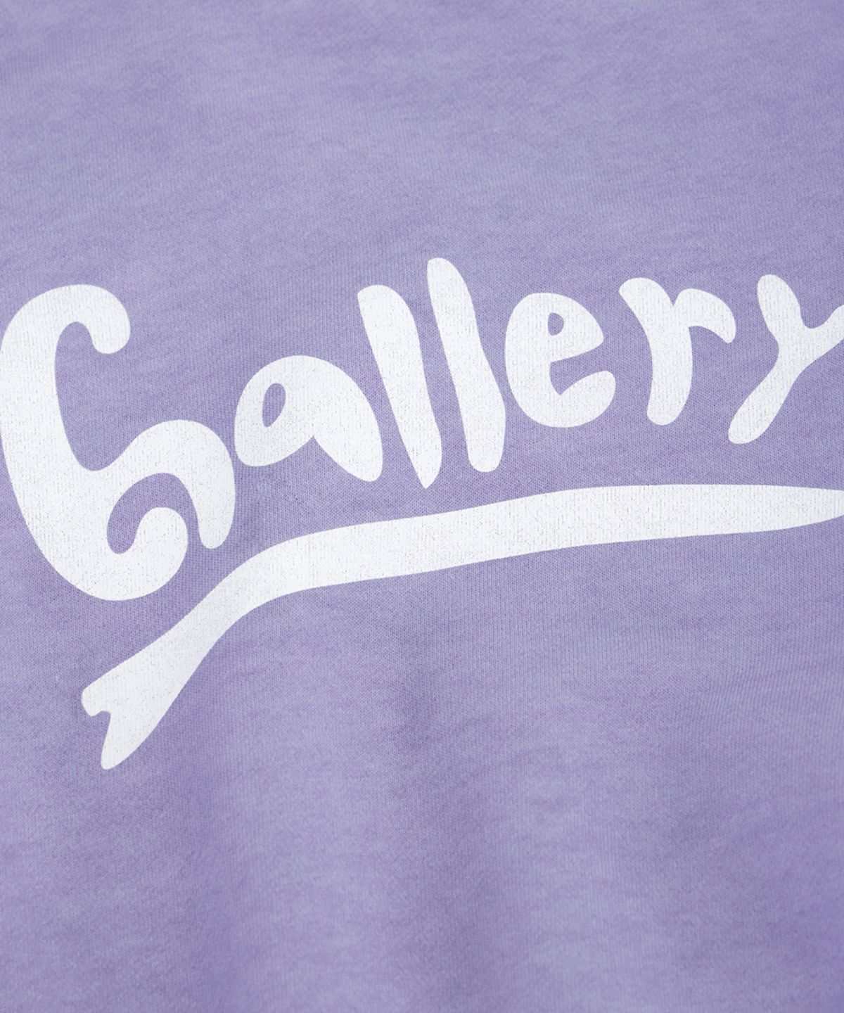 1011갤러리(1011 GALLERY) Gallery Wave Logo Graphic Sweatshirt - Light Purple