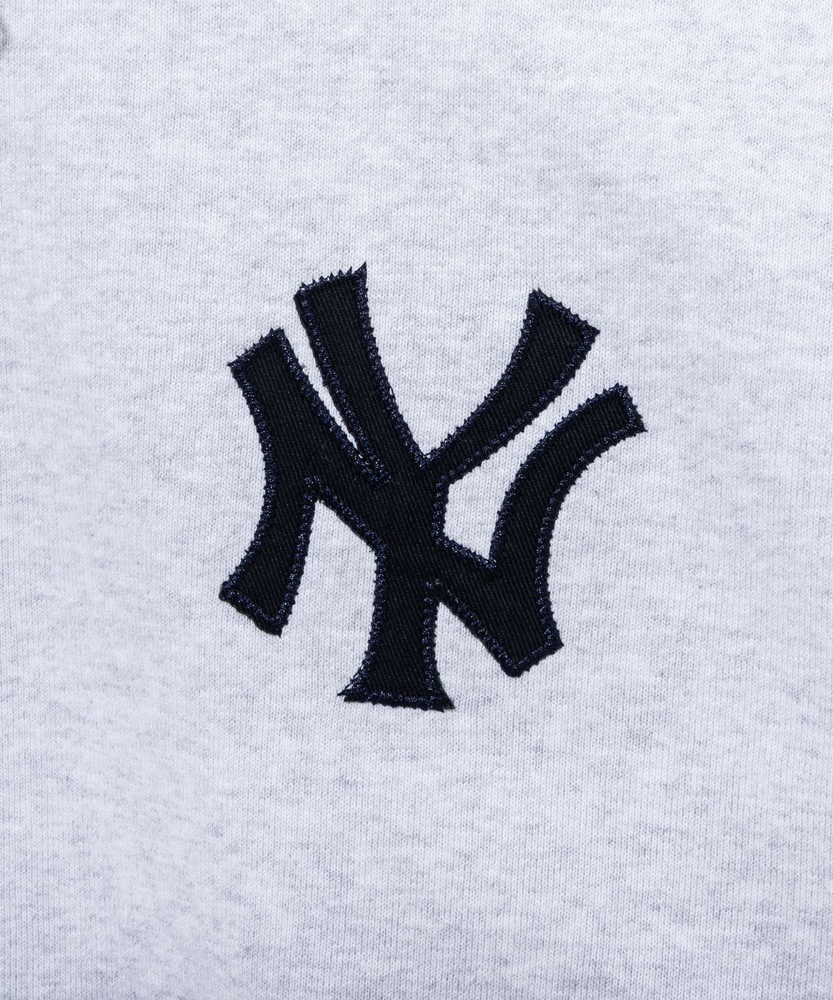 뉴에라(NEW ERA) MLB 뉴욕양키스 하프 집업 헤더 그레이