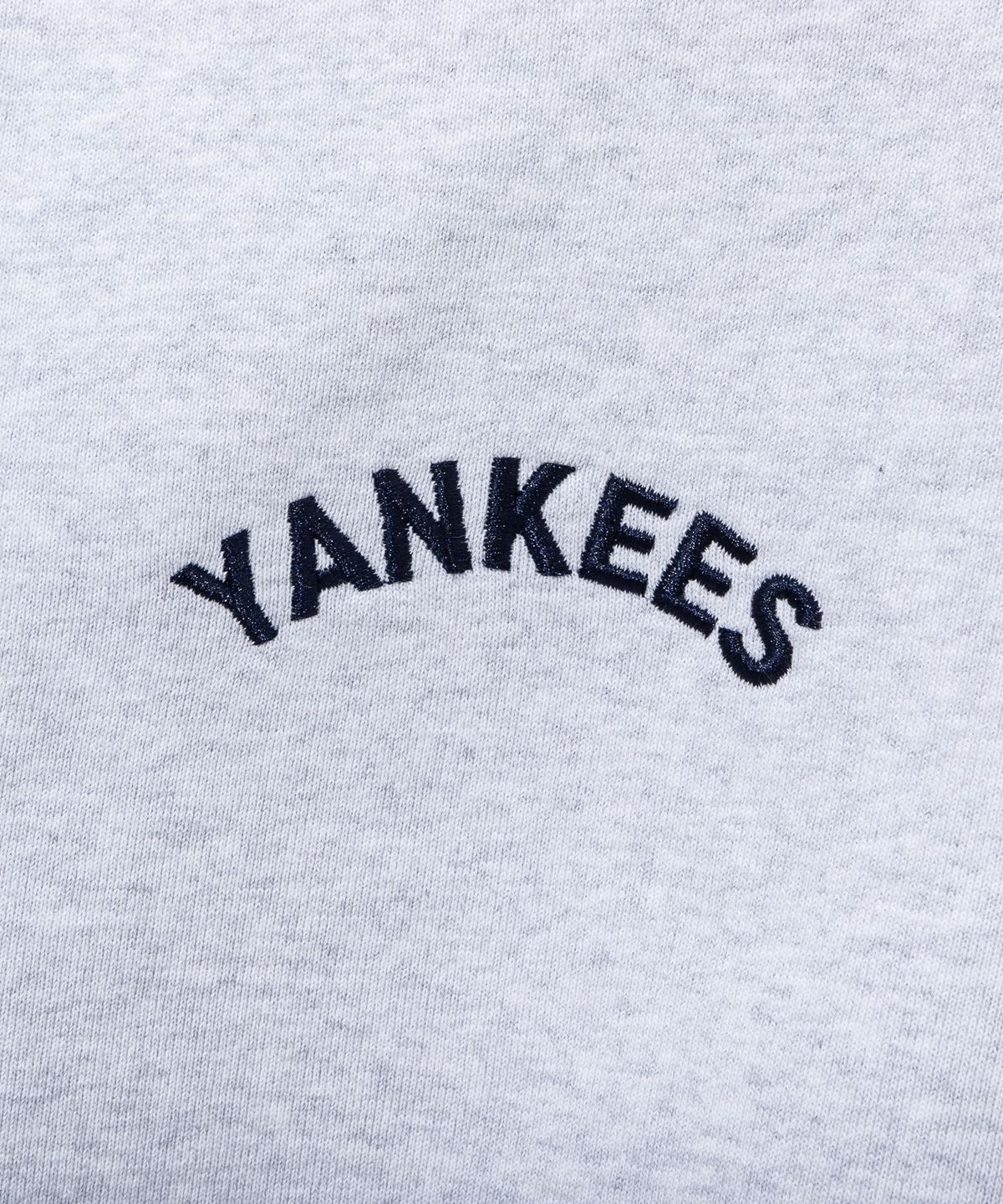 뉴에라(NEW ERA) MLB 뉴욕양키스 하프 집업 헤더 그레이