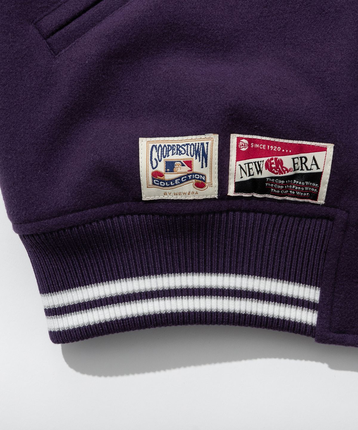 뉴에라(NEW ERA) MLB 뉴욕양키스 멜튼 스타디움 재킷 퍼플/브라운