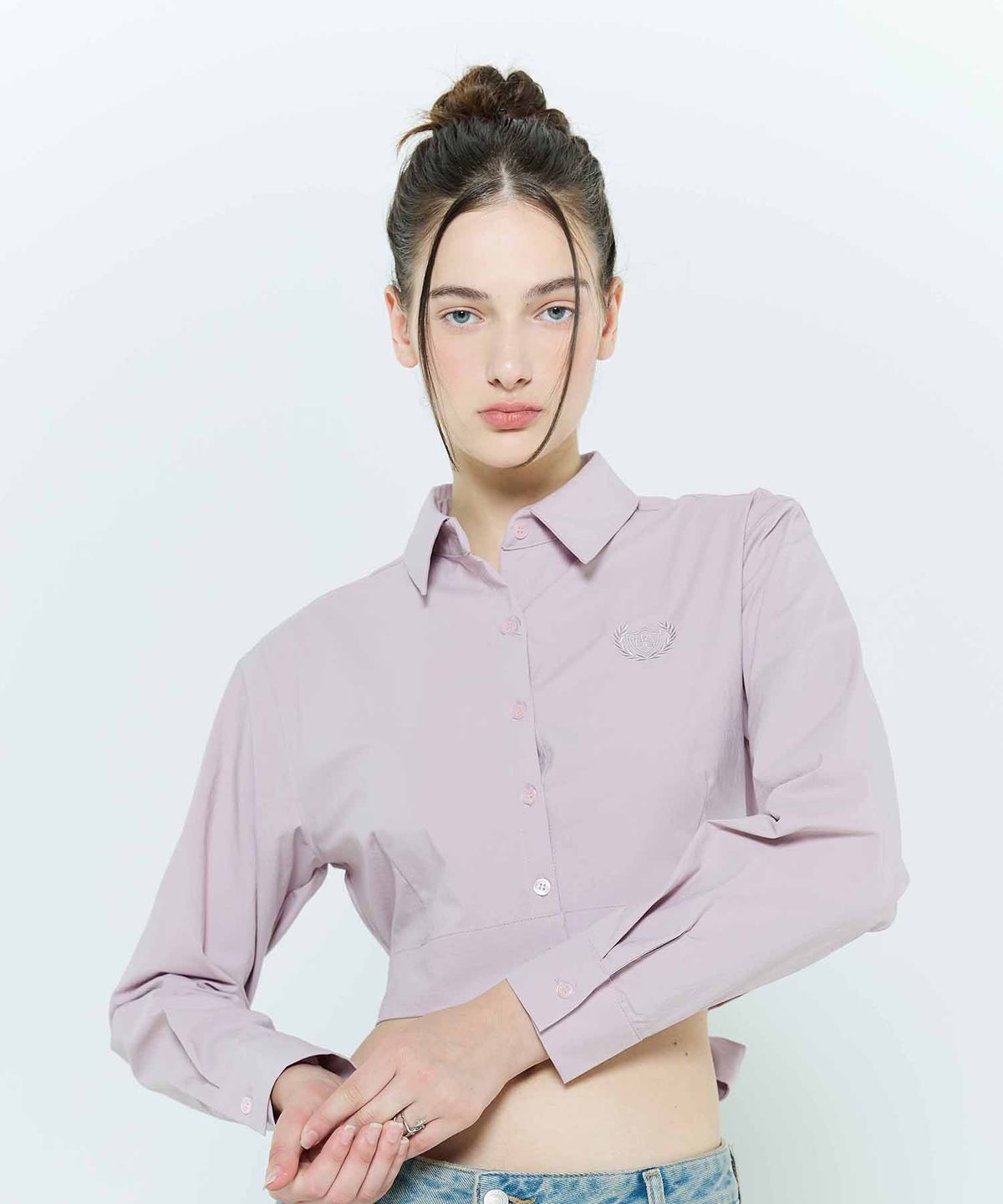 라티젠(LARTIGENT) L6 RIBBON SHIRT(PINK)