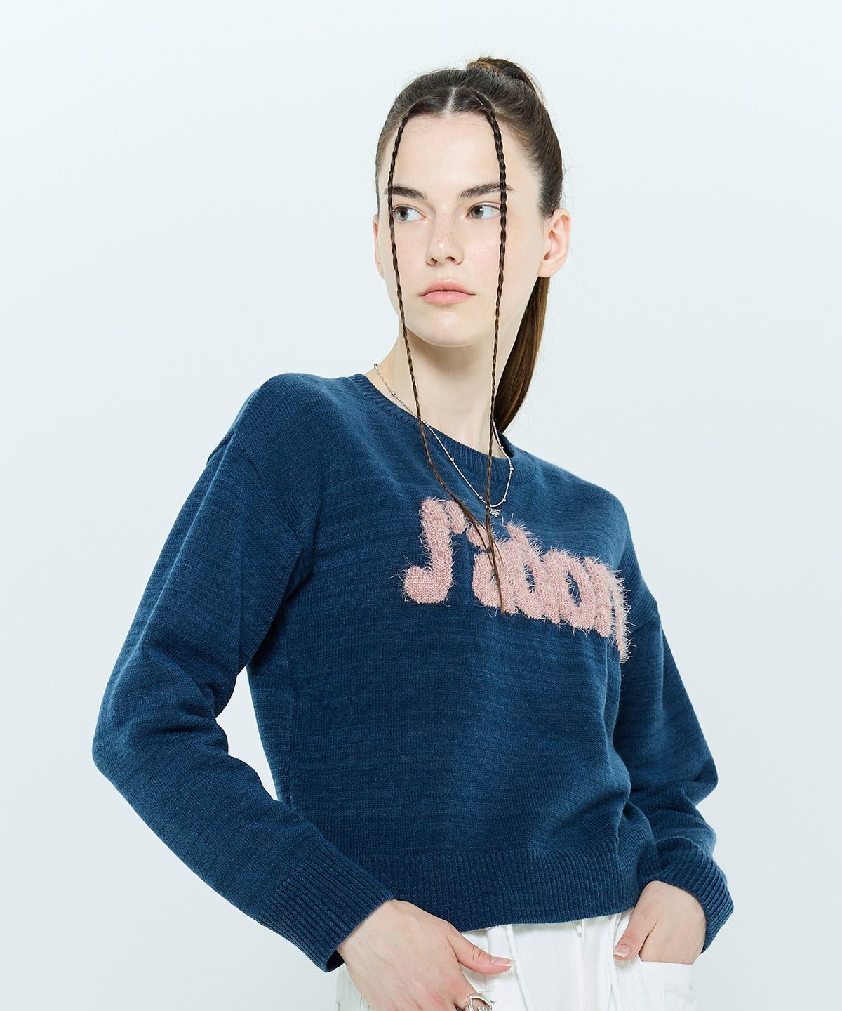 라티젠(LARTIGENT) L6 JADORE MIX KNIT(BLUE)