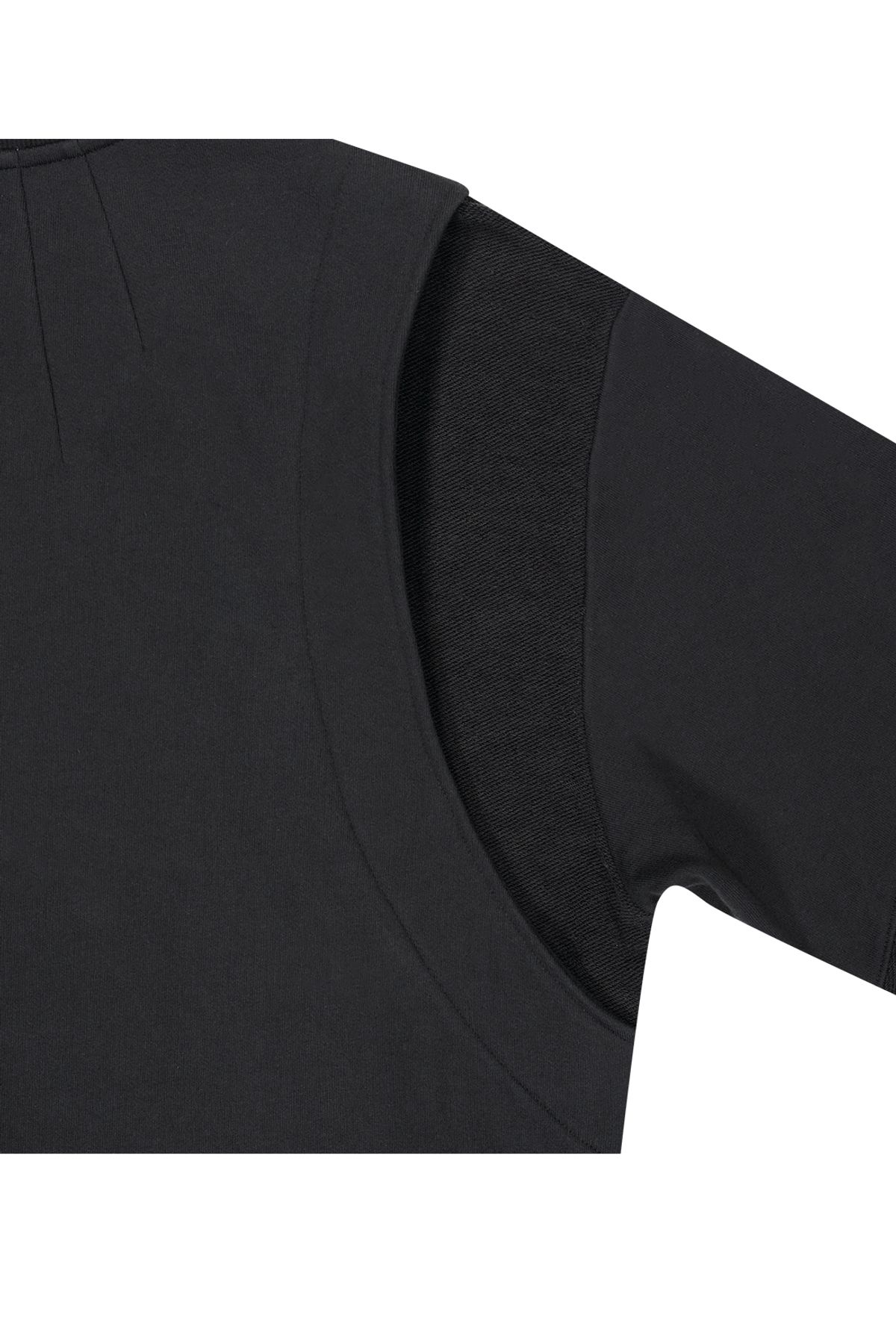 메아(MEA) CONSTRUCTION SWEAT SHIRT [BLACK]