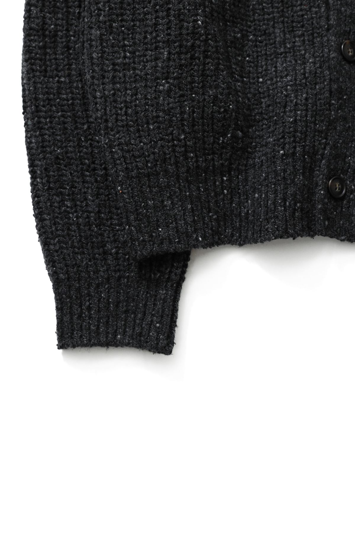 홀리선(HORLISUN) Eliot Low Gauge Knit Cardigan Melange Charcoal