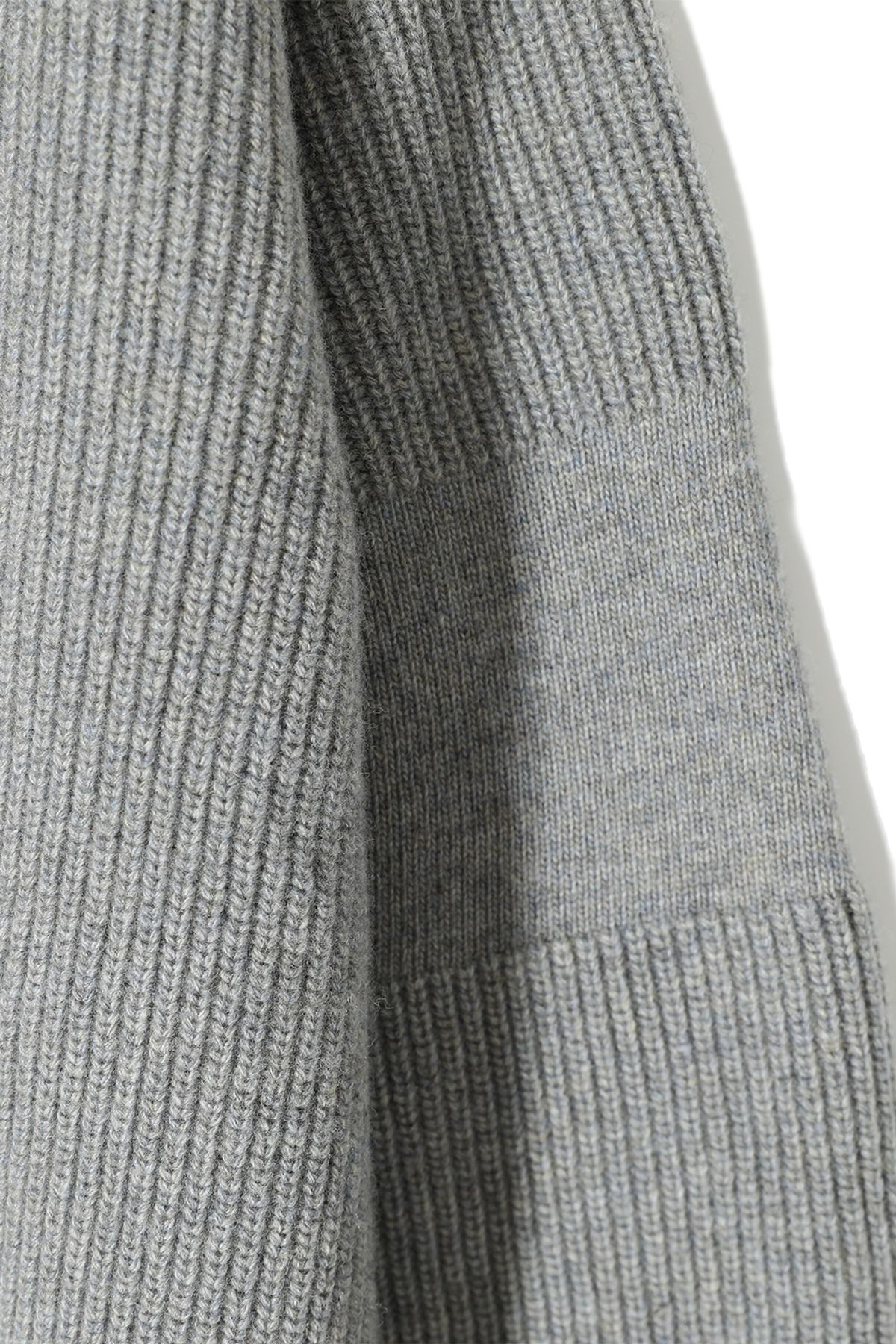 홀리선(HORLISUN) Marshall Full Zip Up Rib Knit Multi Gray