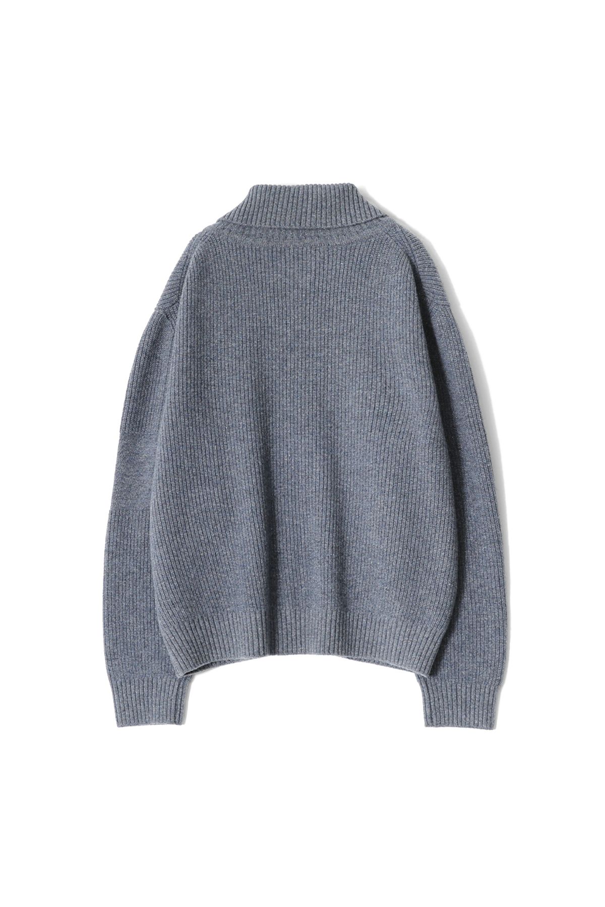 홀리선(HORLISUN) Marshall Full Zip Up Rib Knit Multi Blue