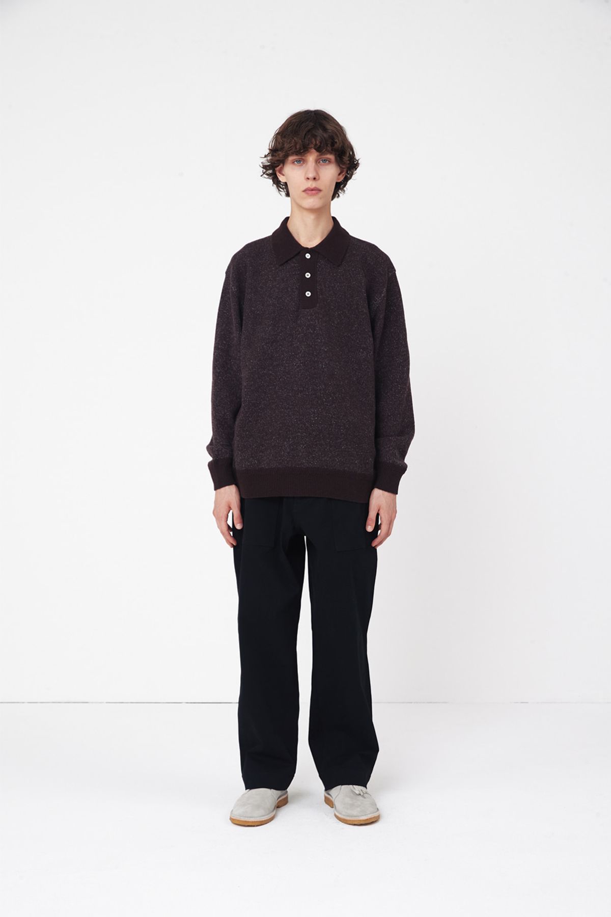 홀리선(HORLISUN) Kelowna Double Face Knit Pullover Brown