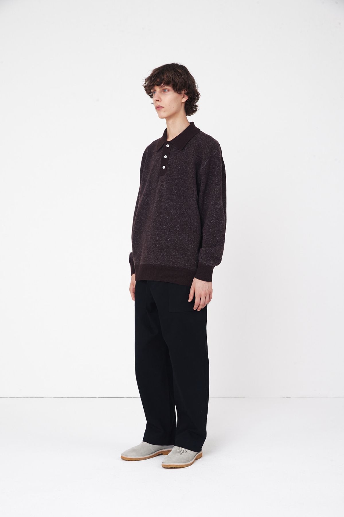 홀리선(HORLISUN) Kelowna Double Face Knit Pullover Brown