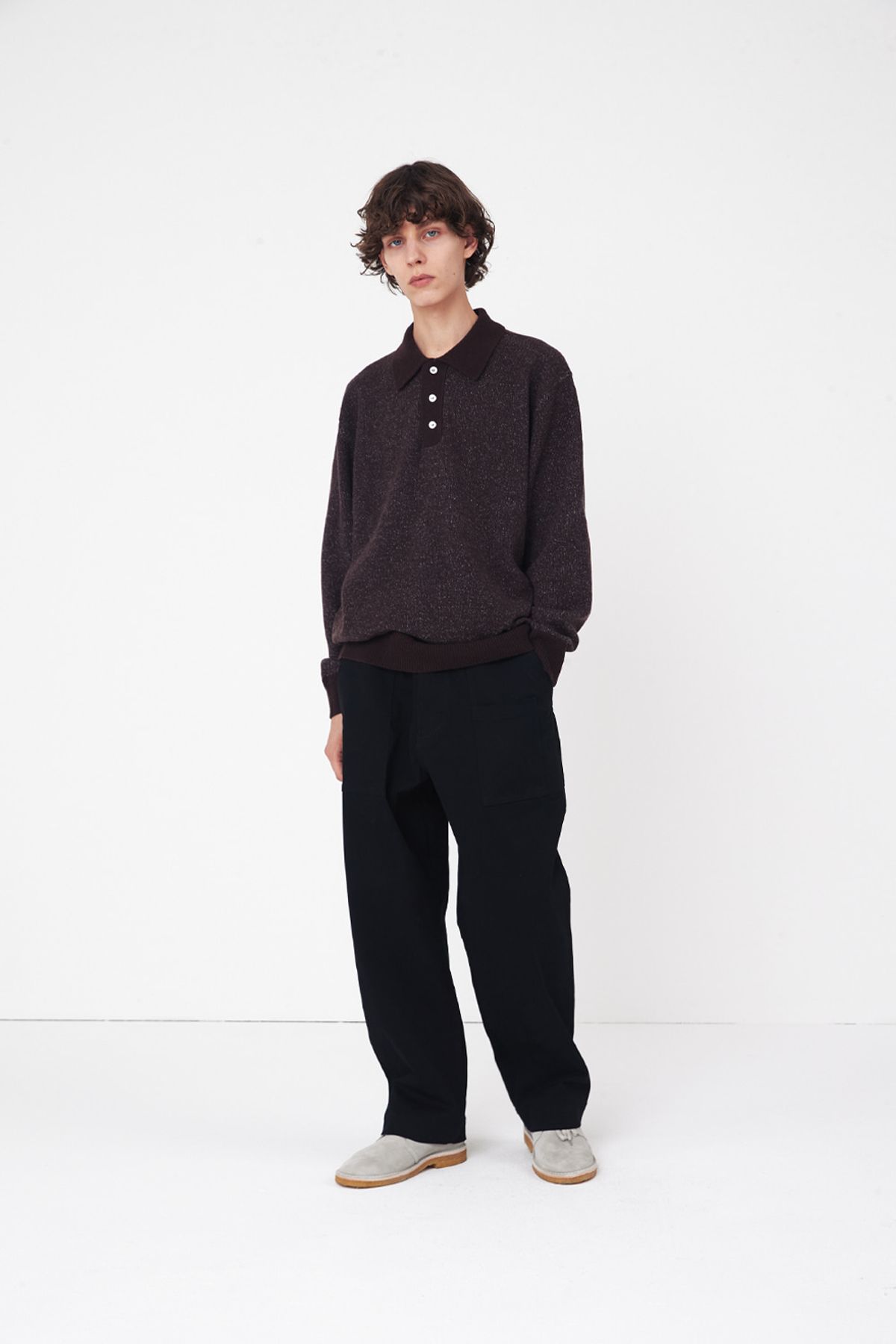 홀리선(HORLISUN) Kelowna Double Face Knit Pullover Brown