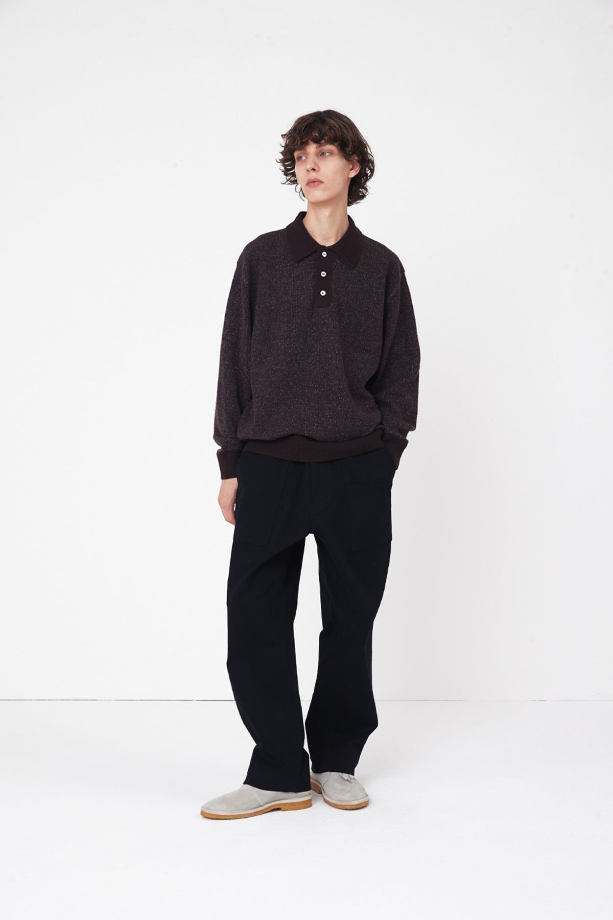 홀리선(HORLISUN) Kelowna Double Face Knit Pullover Brown