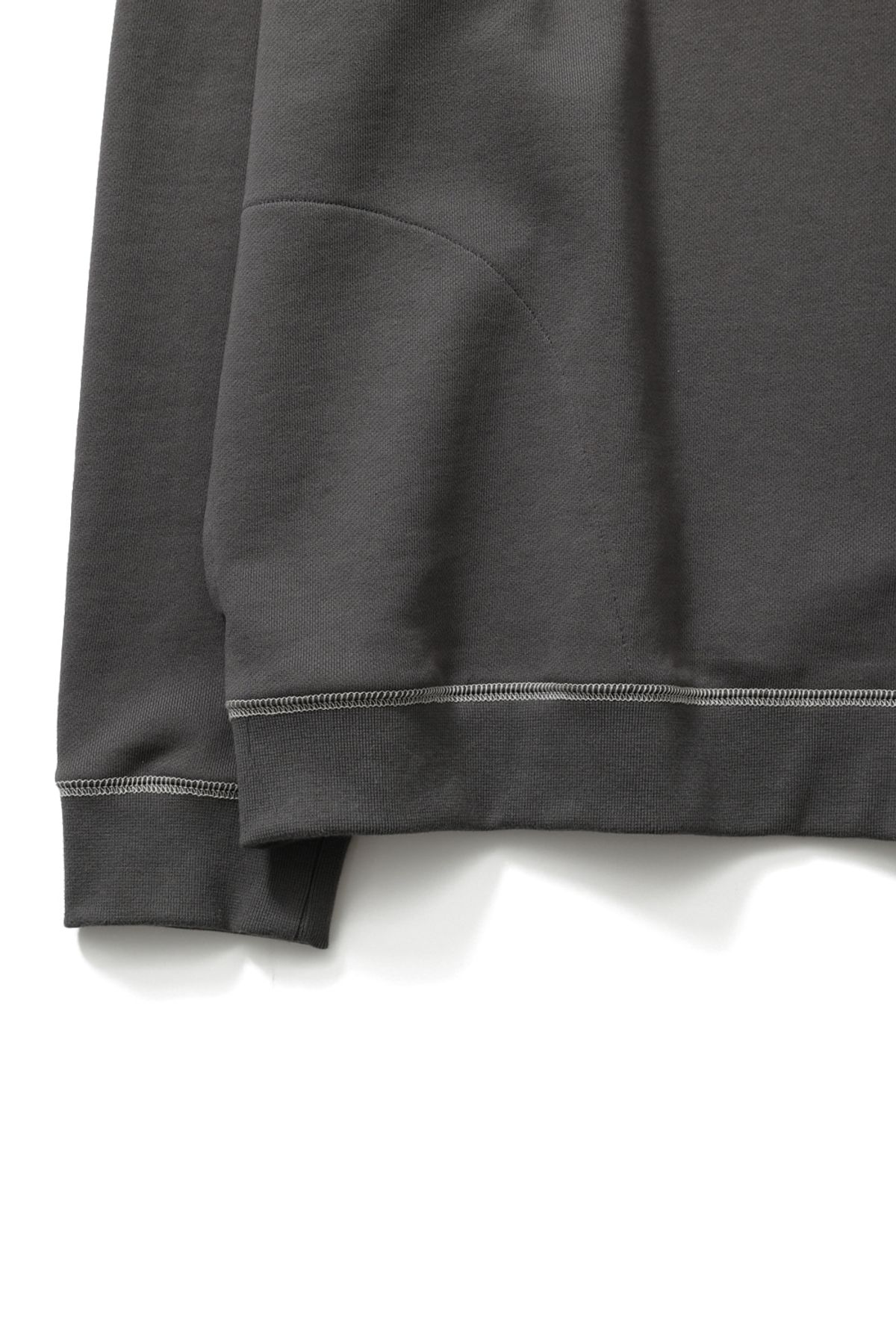 홀리선(HORLISUN) Willow Funnel Stitch Raglan Hoodie Charcoal