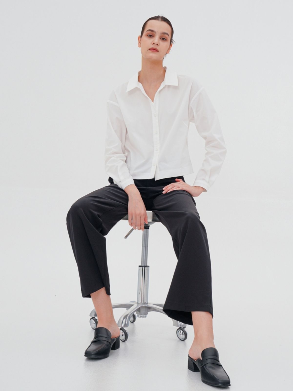 아쿠드(ACUD) Semi Wide Slacks _Black