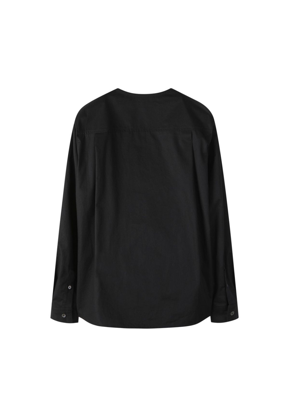 래코드(RECODE) Raw Cutting Detail Shirts_RQSAA23505BKX
