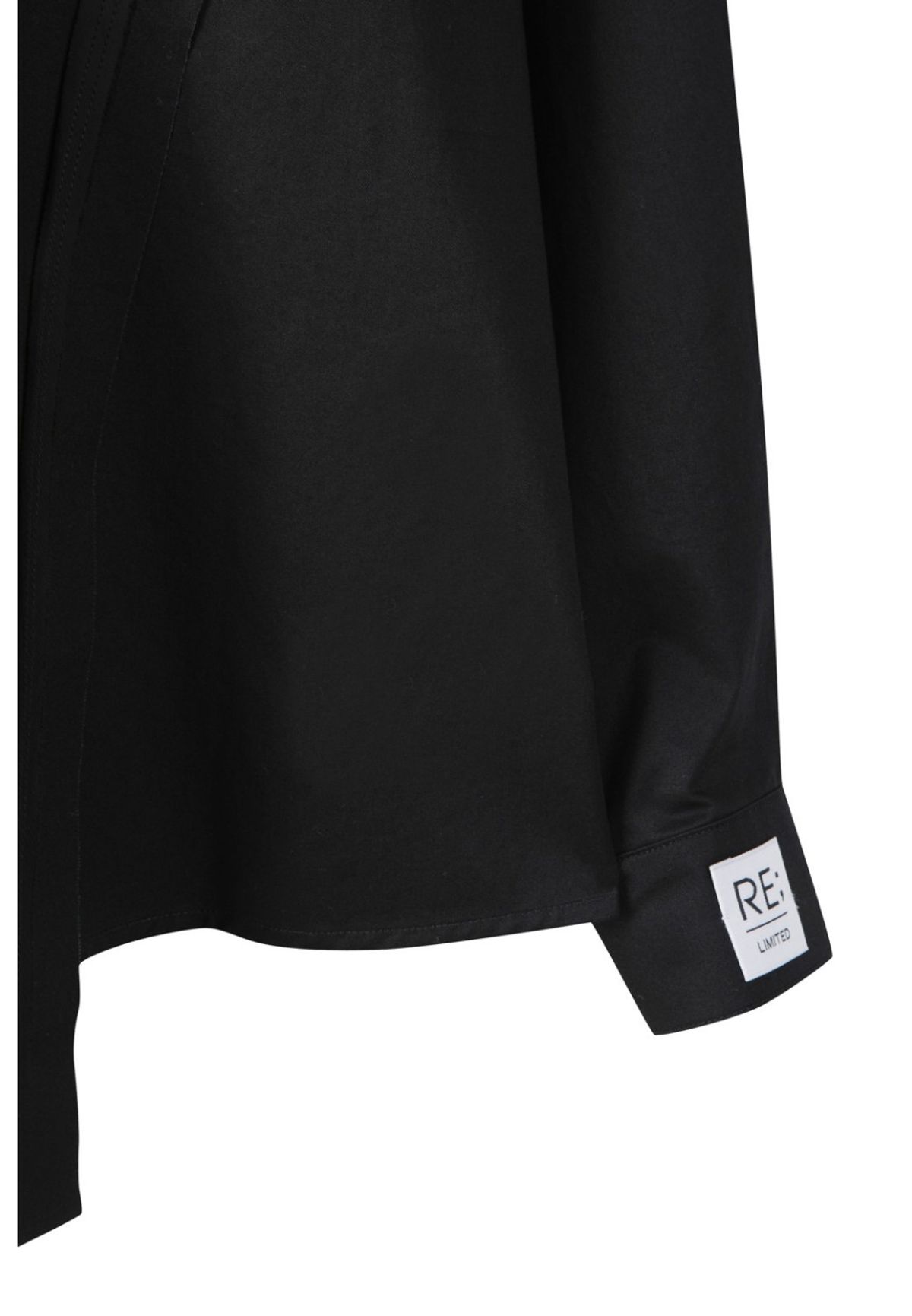 래코드(RECODE) Raw Cutting Detail Shirts_RQSAA23505BKX
