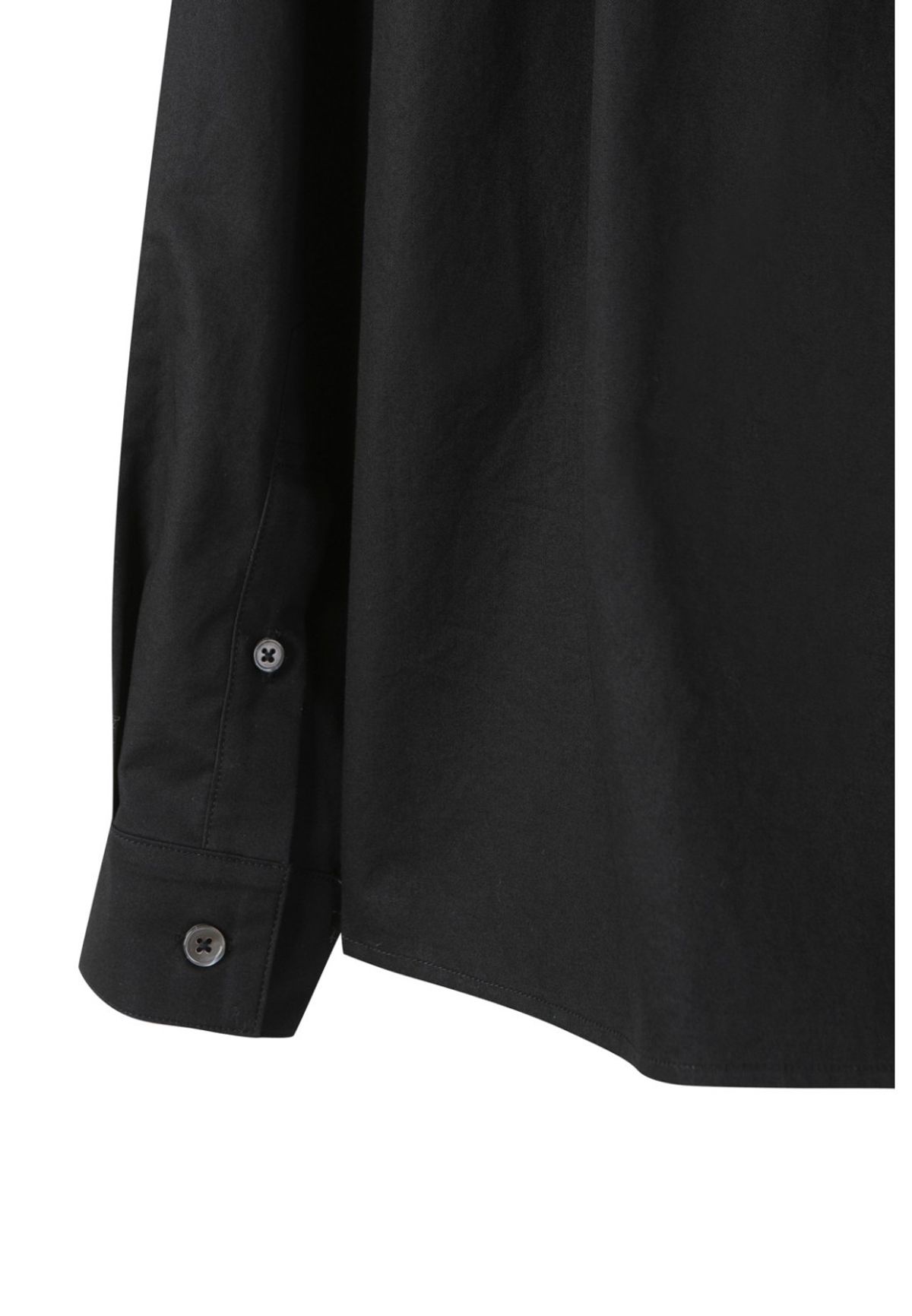 래코드(RECODE) Raw Cutting Detail Shirts_RQSAA23505BKX