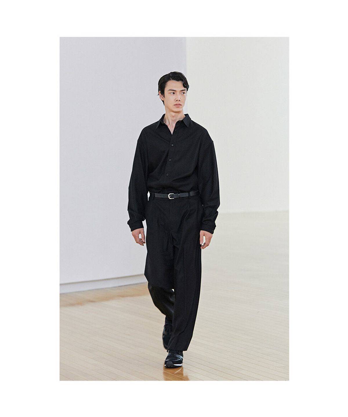 브라운야드(BROWNYARD) 오버사이즈 셔츠, 블랙
