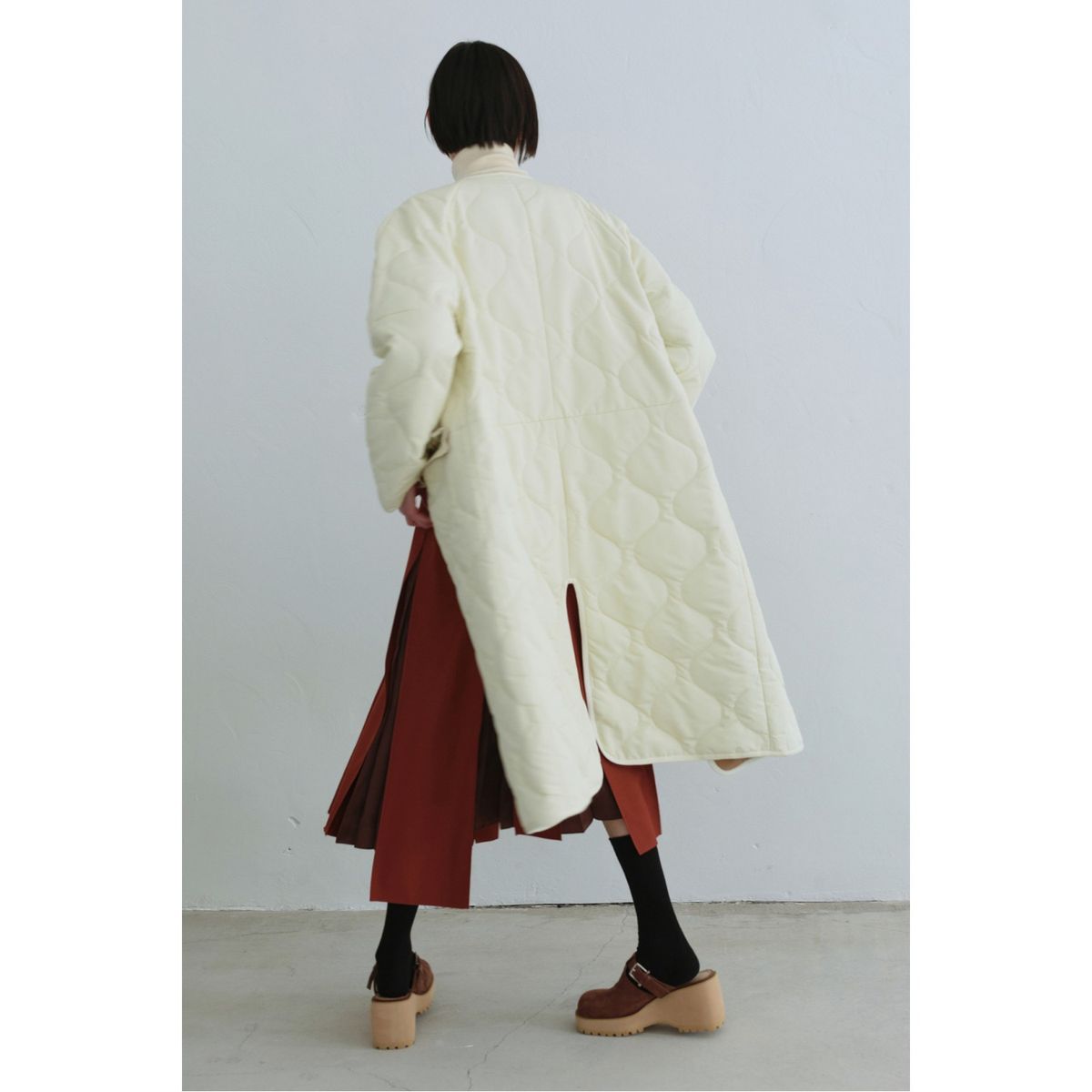 래코드(RECODE) Raw Pocket Detail Quilting Jumper_RQUAW23527IVX