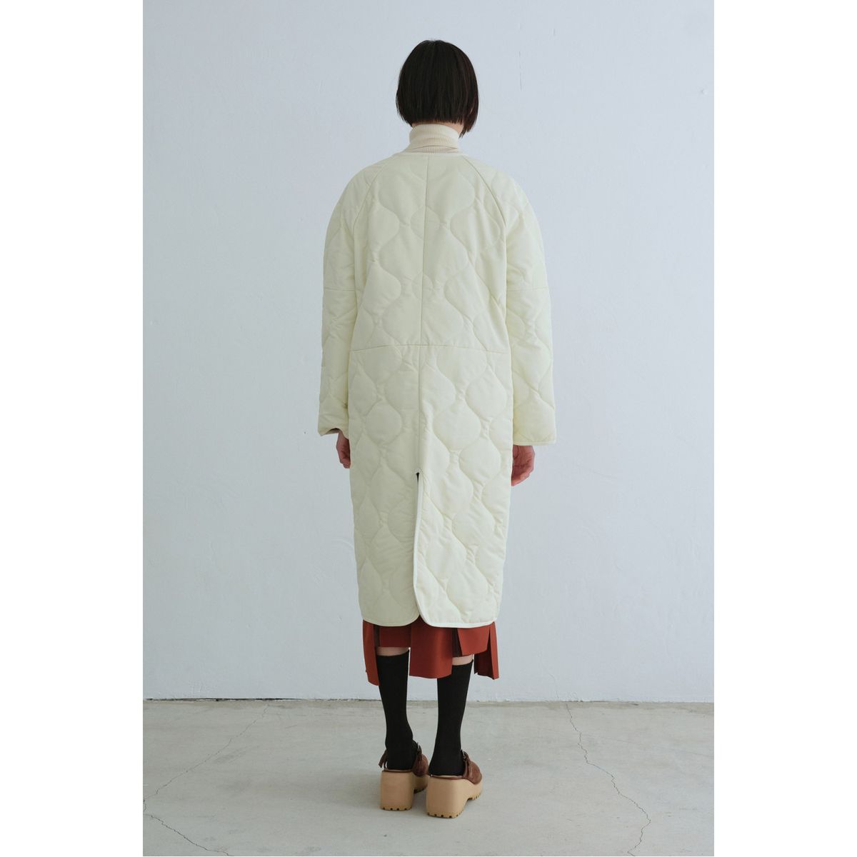 래코드(RECODE) Raw Pocket Detail Quilting Jumper_RQUAW23527IVX