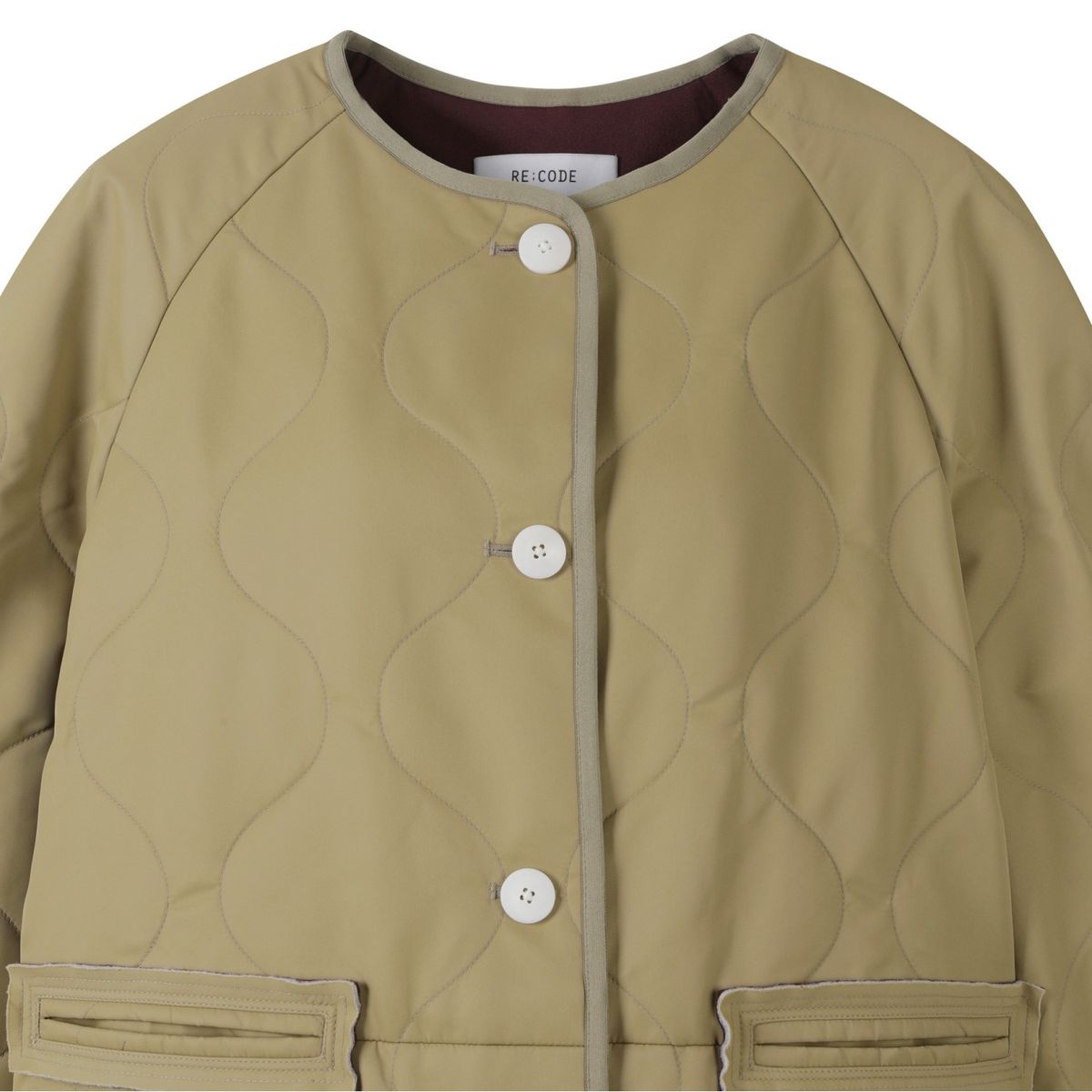 래코드(RECODE) Raw Pocket Detail Quilting Jumper_RQUAW23527BEX