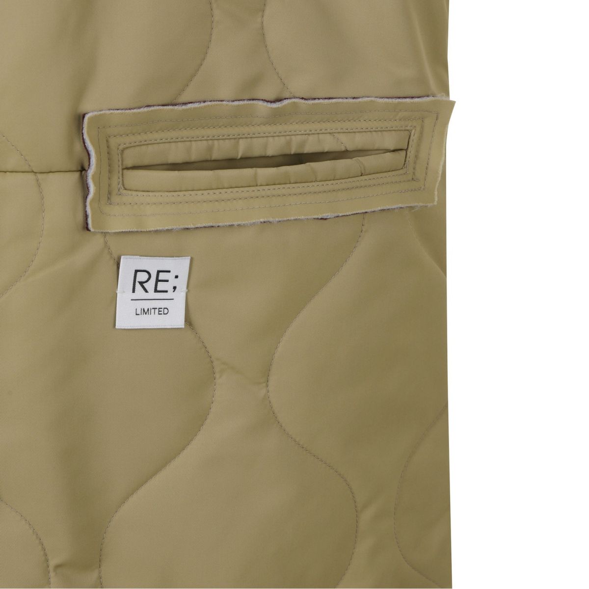 래코드(RECODE) Raw Pocket Detail Quilting Jumper_RQUAW23527BEX