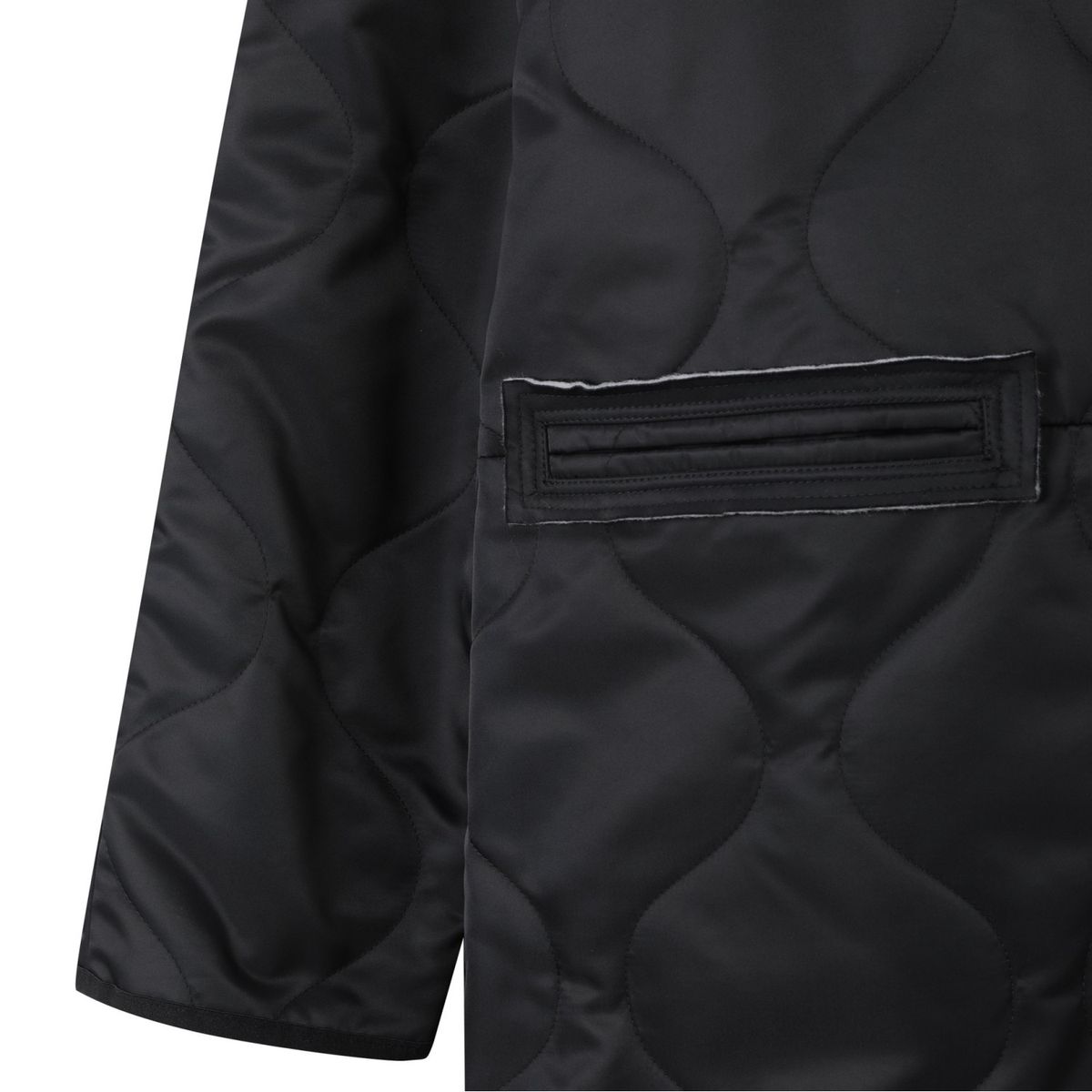 래코드(RECODE) Raw Pocket Detail Quilting Jumper_RQUAW23527BKX