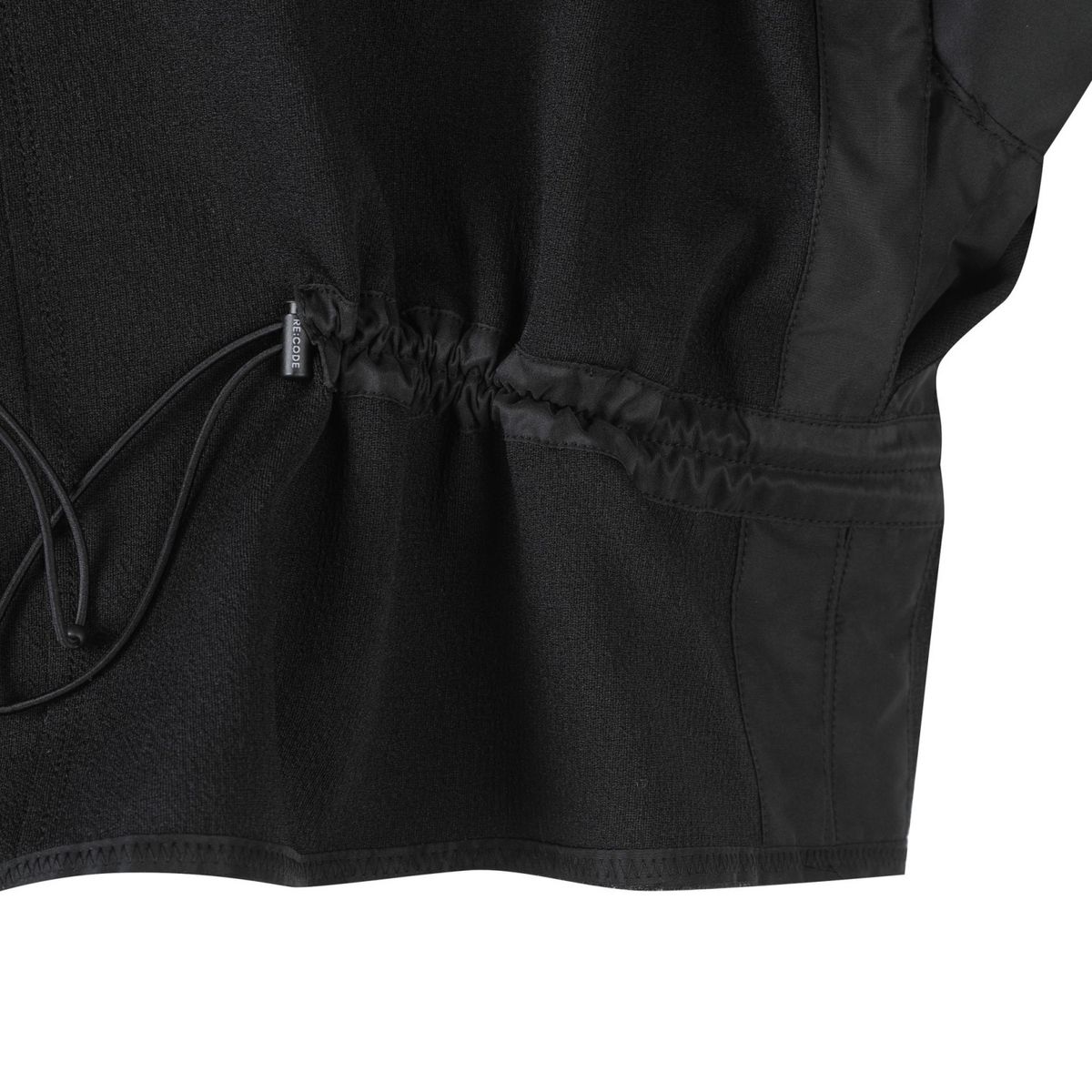 래코드(RECODE) Unbalanced Bomber Sleeve Sweatshirts_RQTAA23510BKX