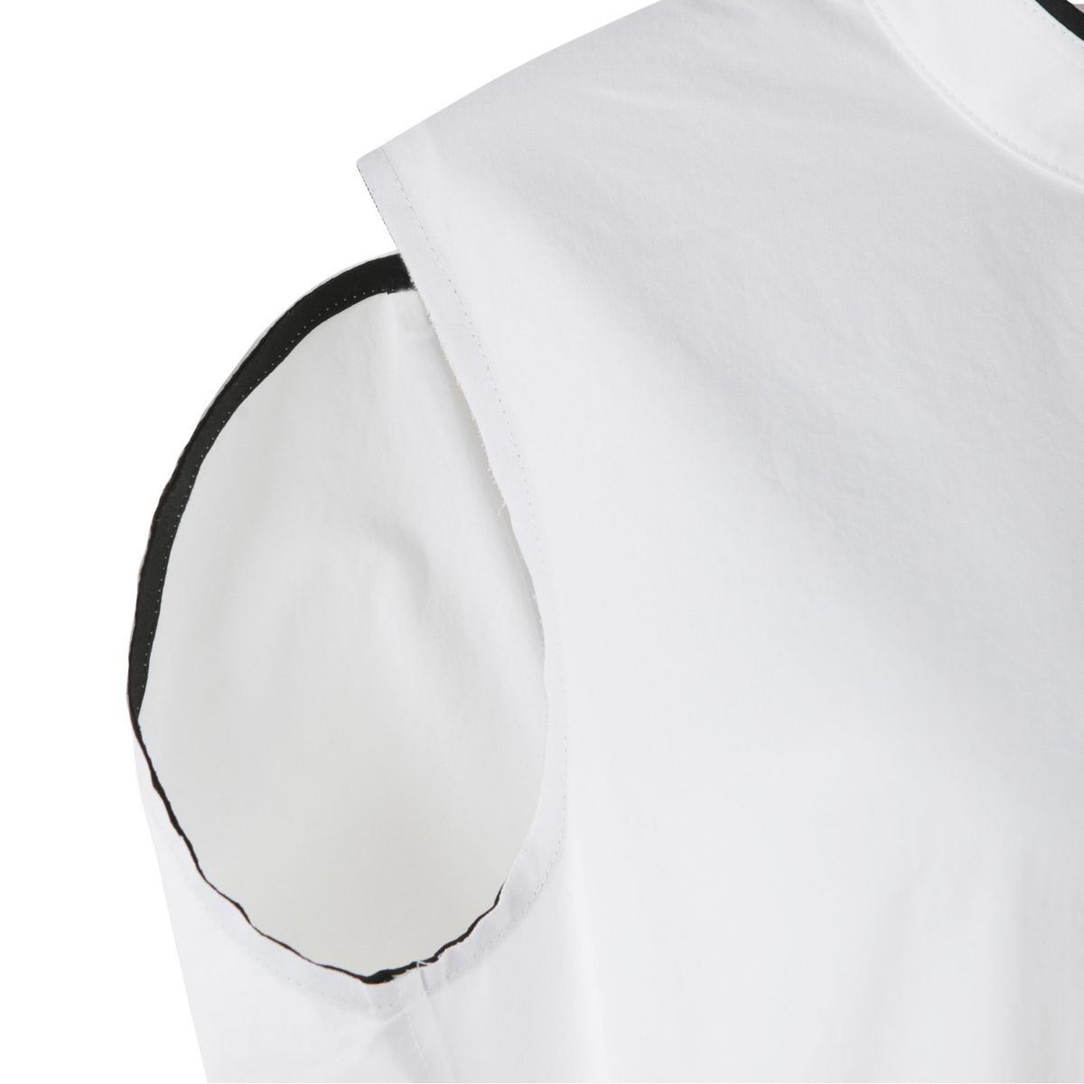 래코드(RECODE) Sleeveless Unbalanced Dress_RQDAA23512WHX