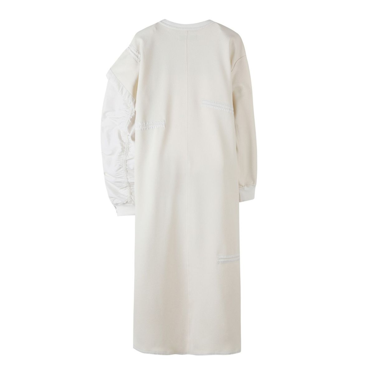래코드(RECODE) Unbalanced Bomber Sleeve Long Dress_RQDAA23513IVX