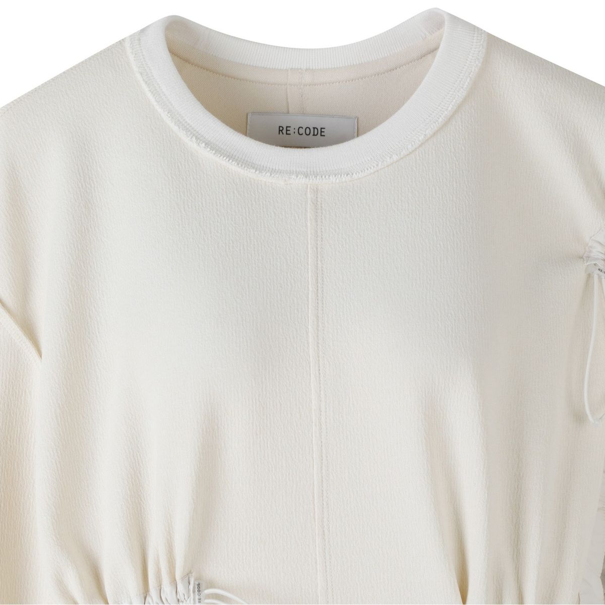 래코드(RECODE) Unbalanced Bomber Sleeve Long Dress_RQDAA23513IVX