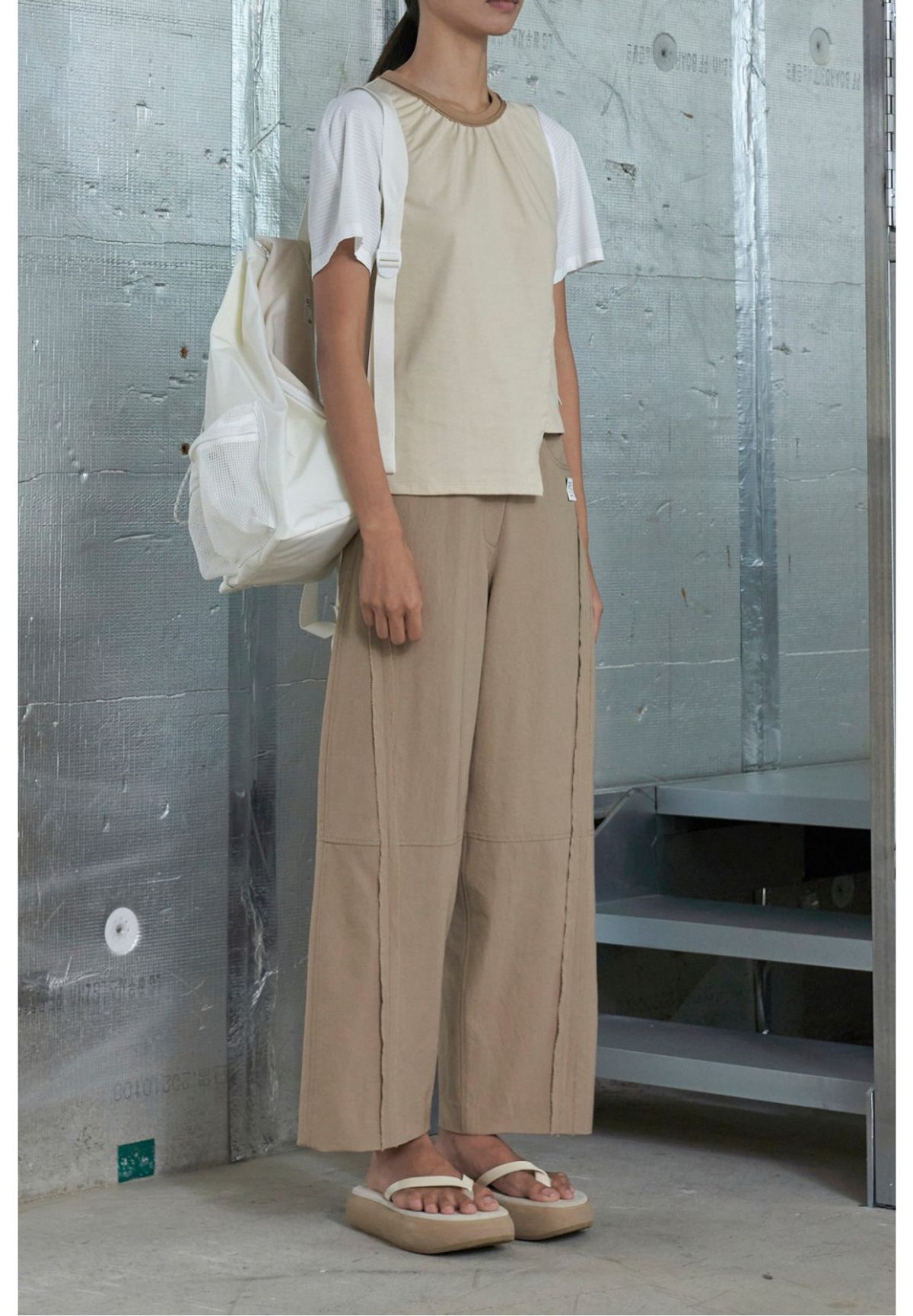 래코드(RECODE) Cut-Out Detail Pants_RQPAM23595BEX
