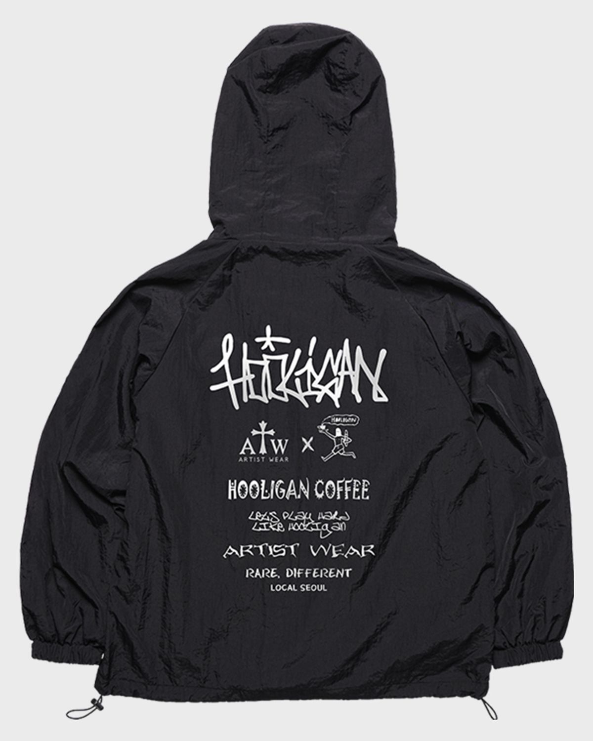아티스트웨어(ARTISTWEAR) [ATW x HOOLIGAN] 로컬서울 후드 바람막이