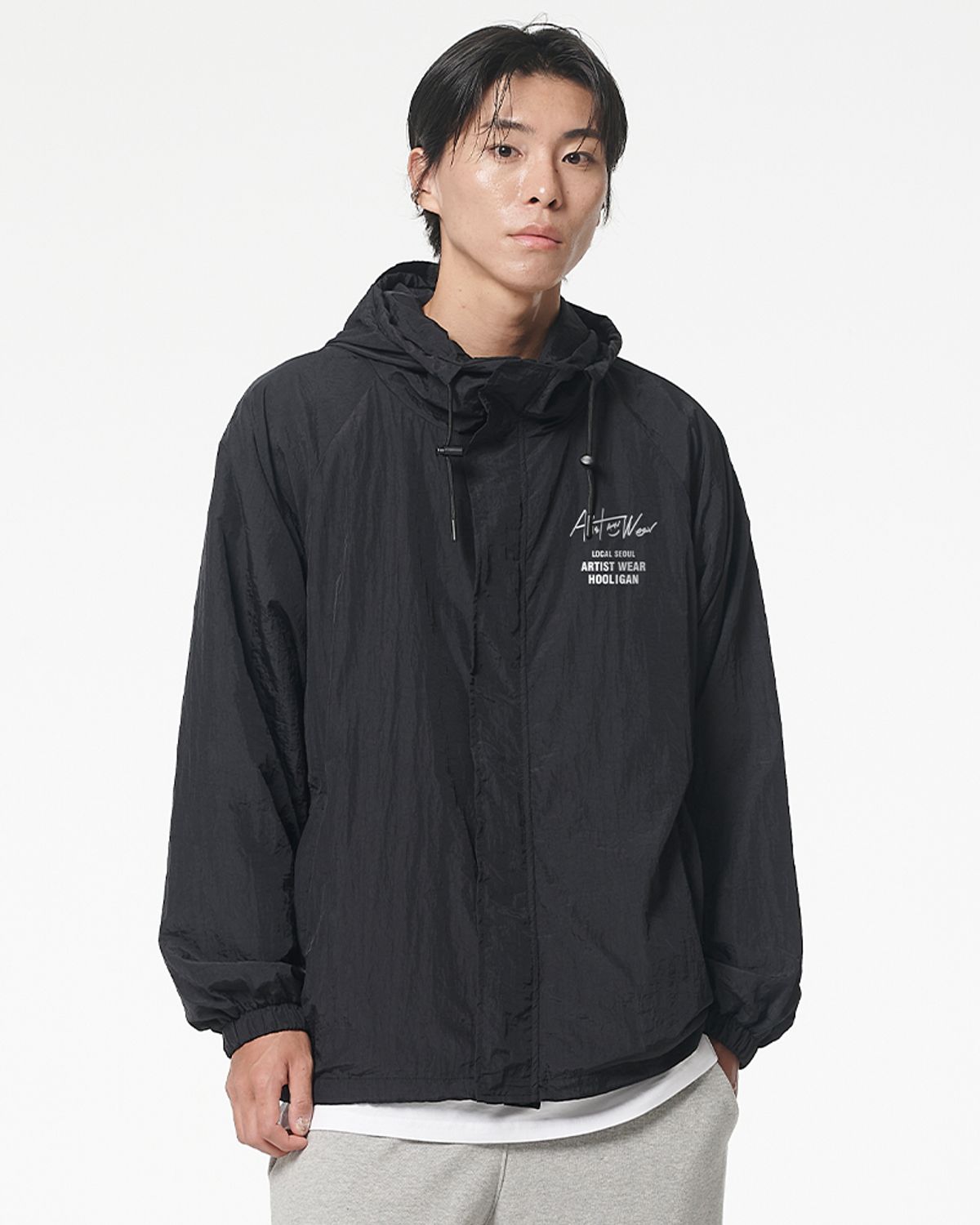 아티스트웨어(ARTISTWEAR) [ATW x HOOLIGAN] 로컬서울 후드 바람막이