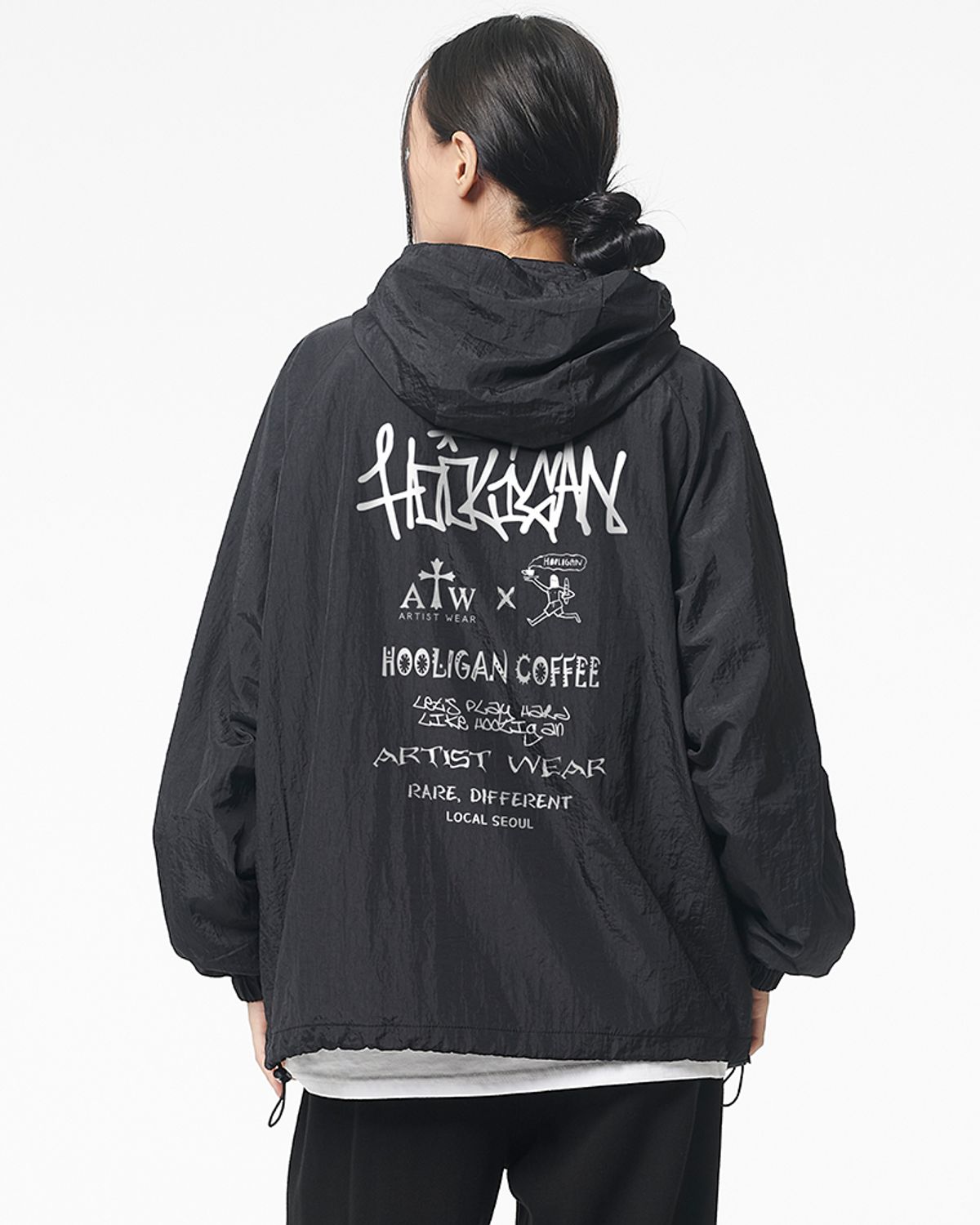 아티스트웨어(ARTISTWEAR) [ATW x HOOLIGAN] 로컬서울 후드 바람막이