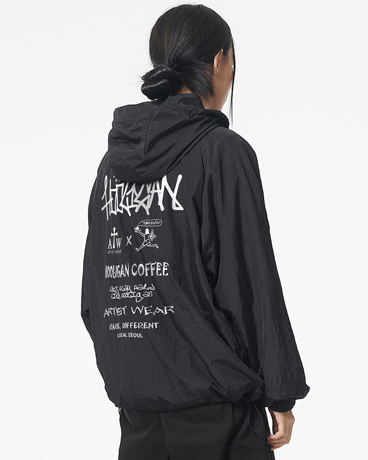 아티스트웨어(ARTISTWEAR) [ATW x HOOLIGAN] 로컬서울 후드 바람막이