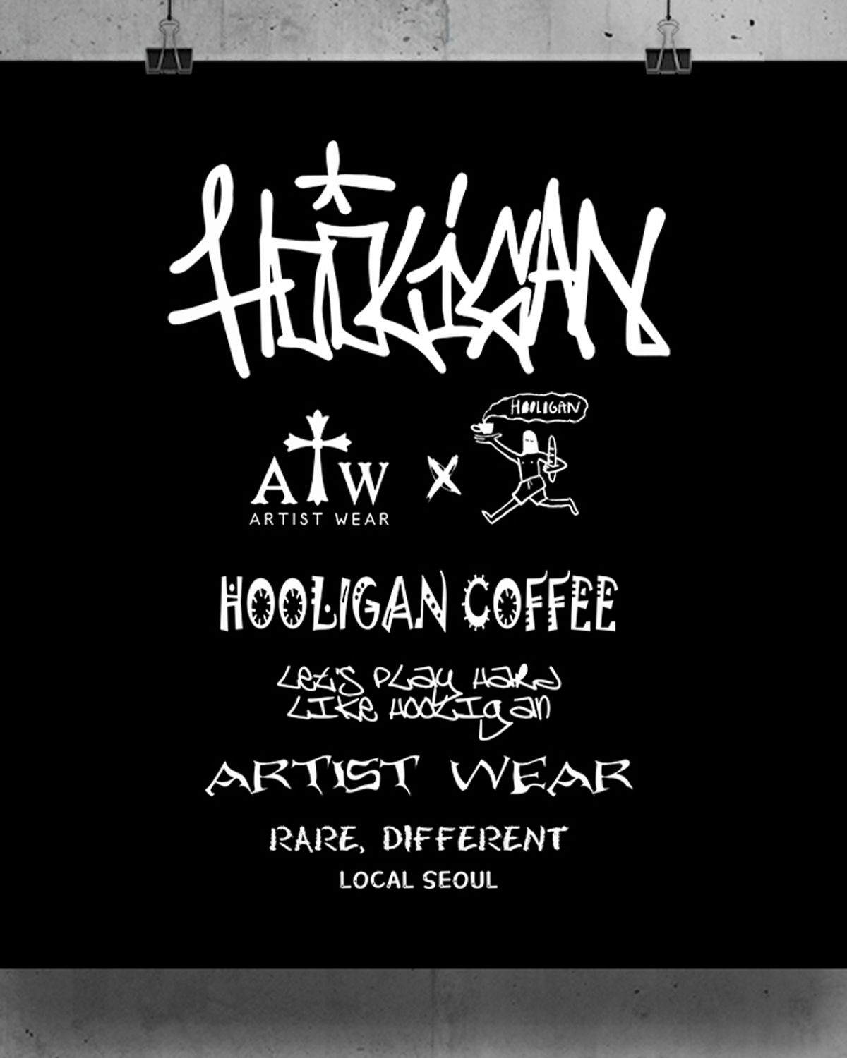 아티스트웨어(ARTISTWEAR) [ATW x HOOLIGAN] 로컬서울 후드 바람막이