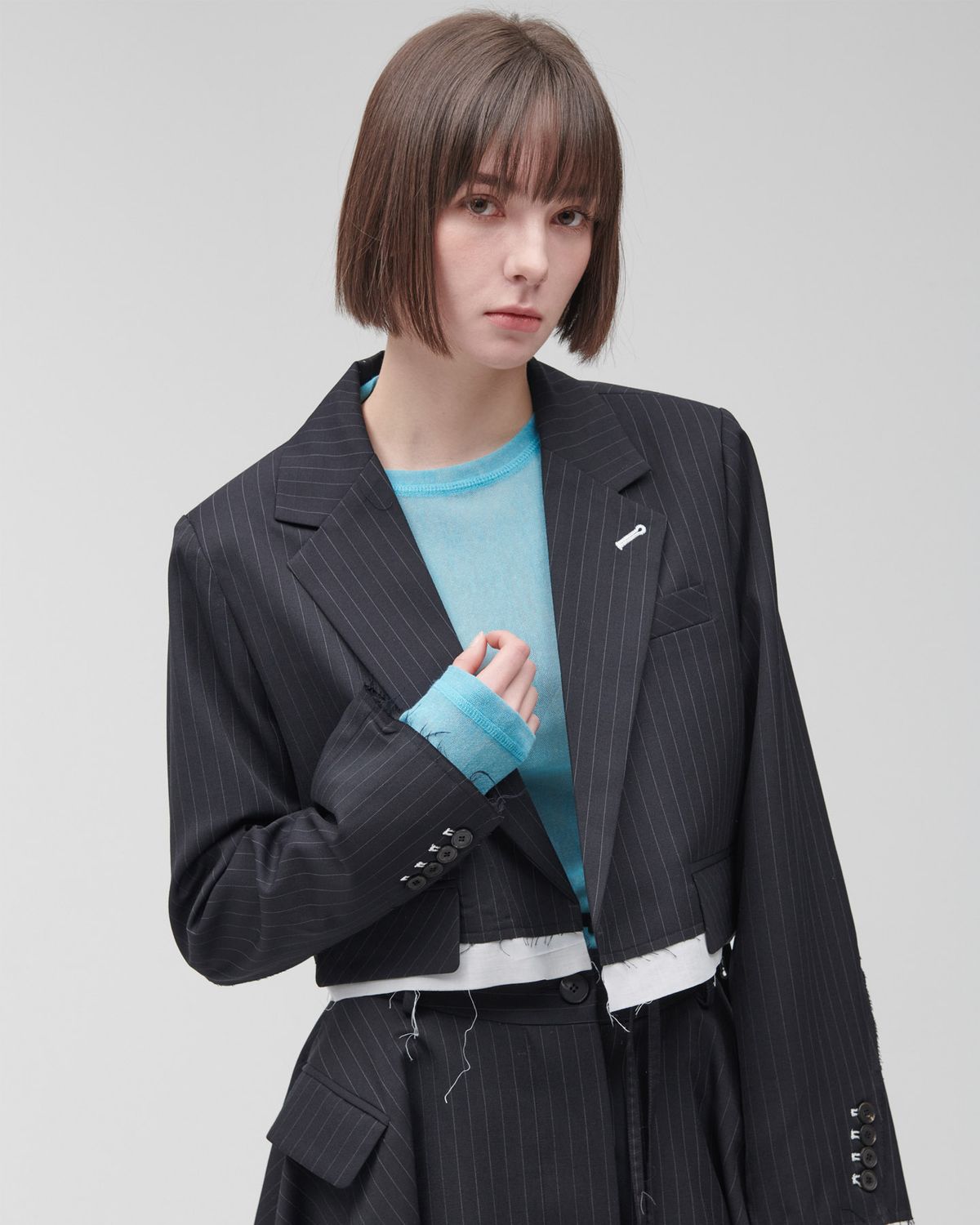 씨이제이(CEJ) 스트라이프 자켓