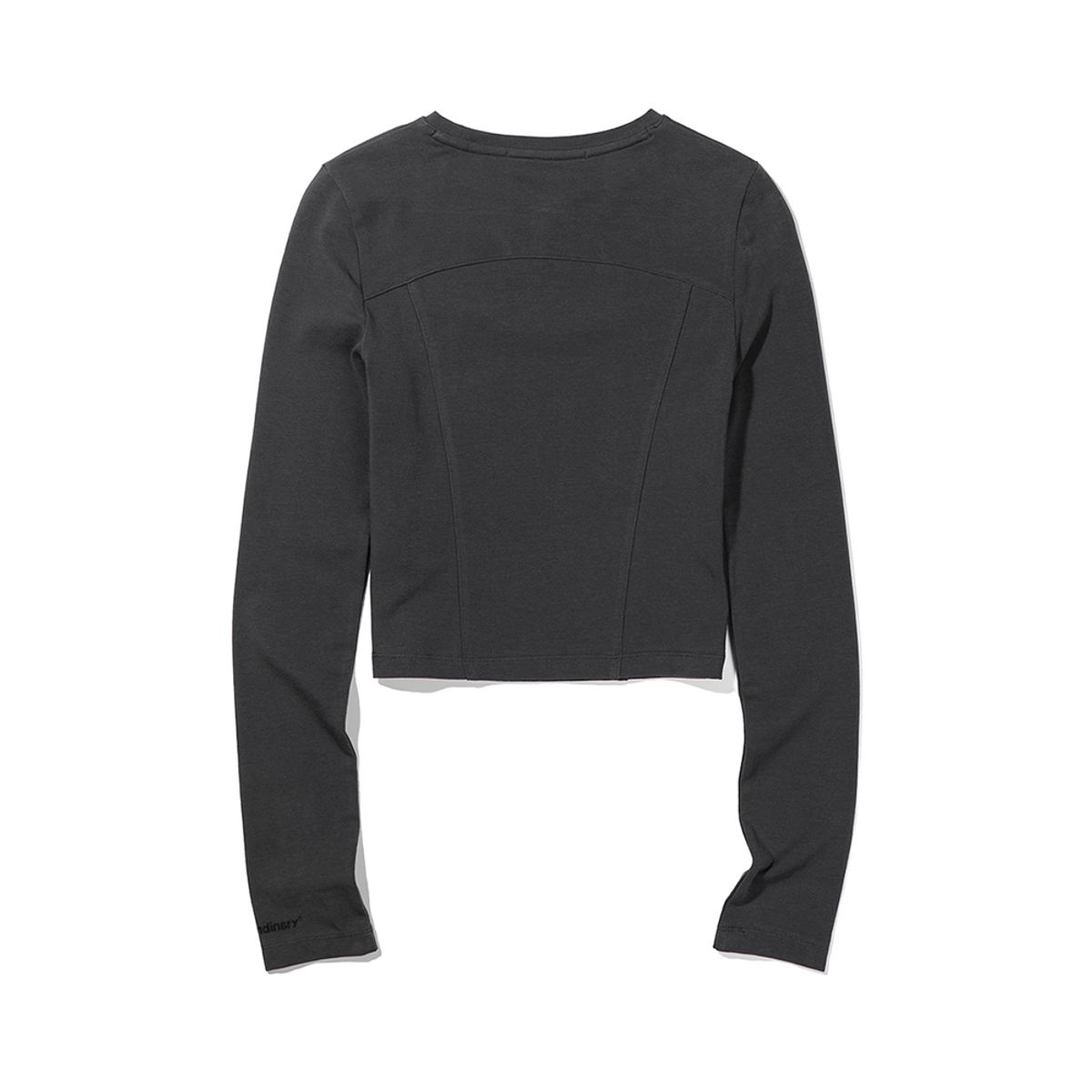 엑스트라오디너리(EXTRAORDINARY) INCISION LONGSLEEVE CHARCOAL