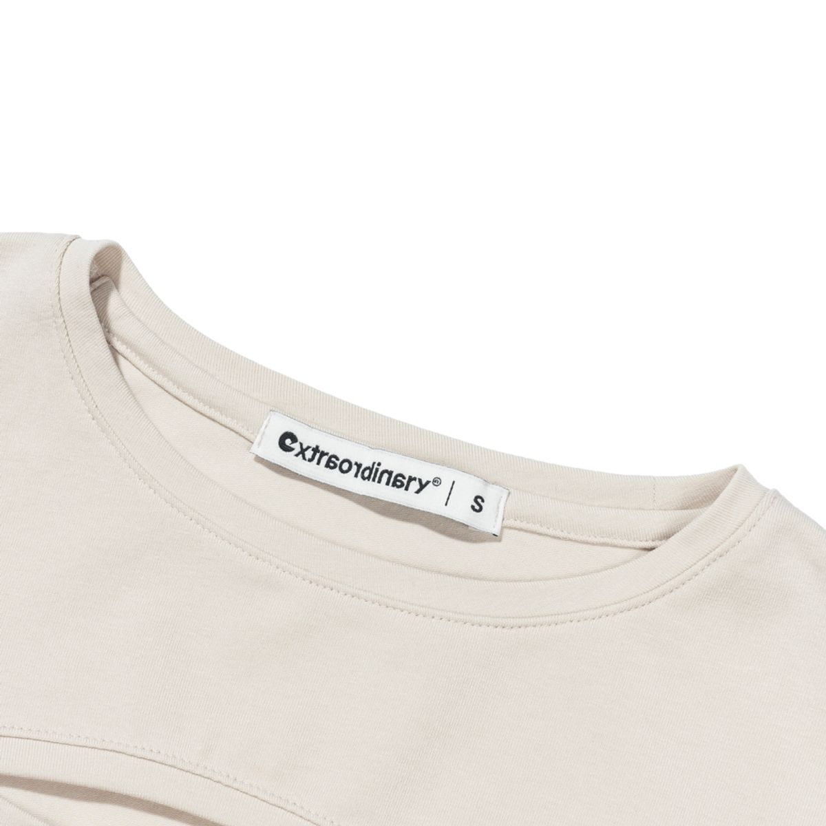 엑스트라오디너리(EXTRAORDINARY) INCISION LONGSLEEVE BEIGE