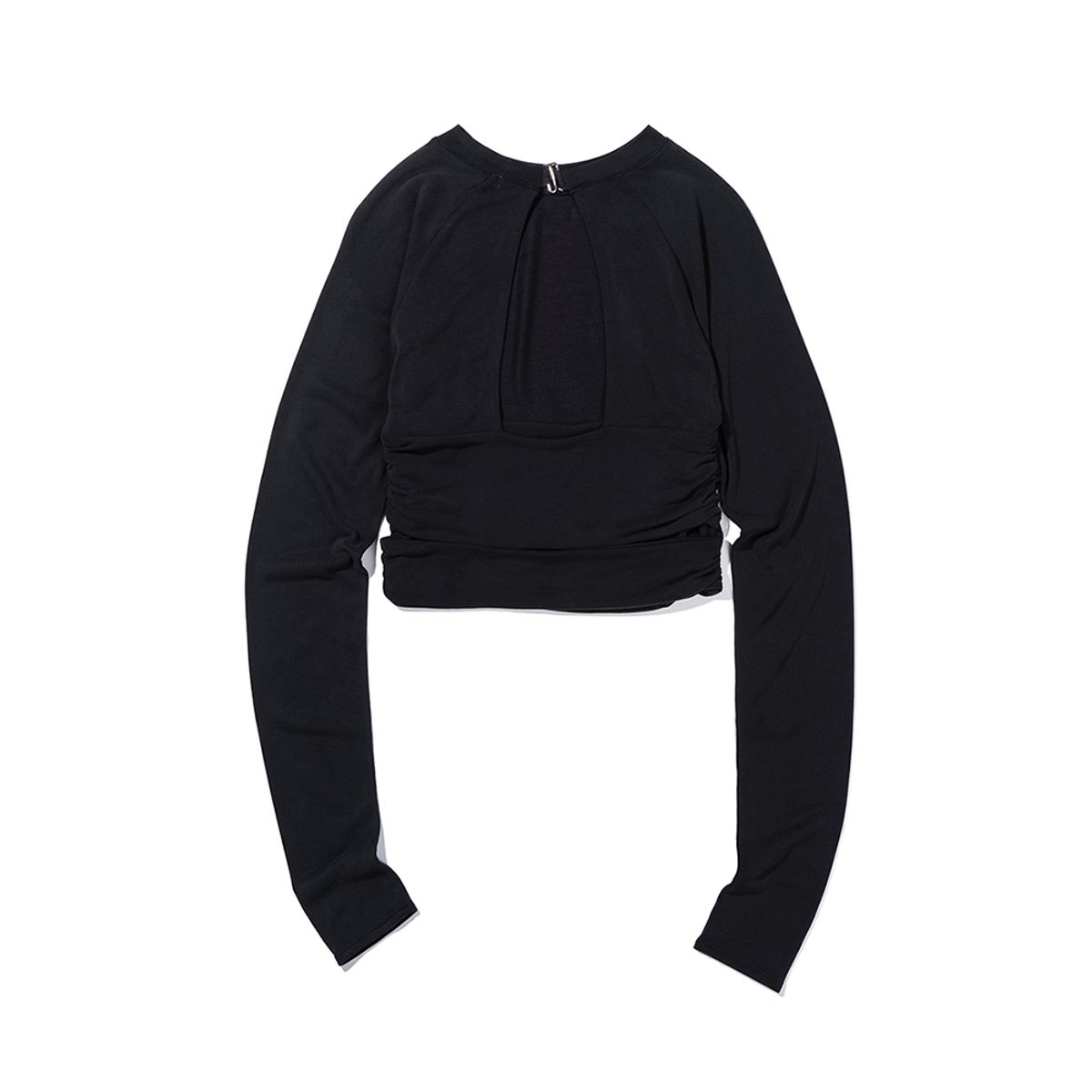엑스트라오디너리(EXTRAORDINARY) SHIRRING LONGSLEEVE CHARCOAL