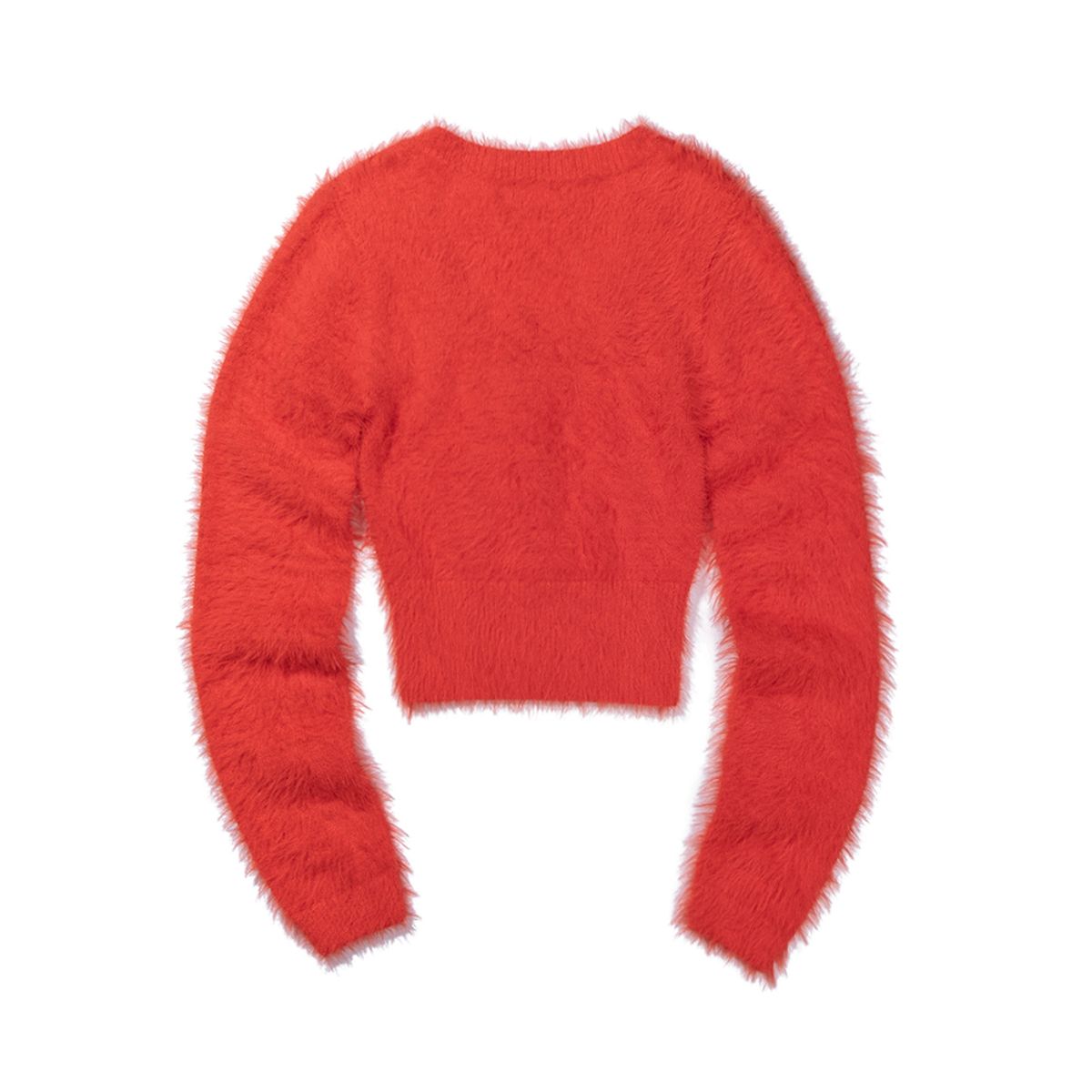 엑스트라오디너리(EXTRAORDINARY) WOMENS FUR CARDIGAN ORANGE