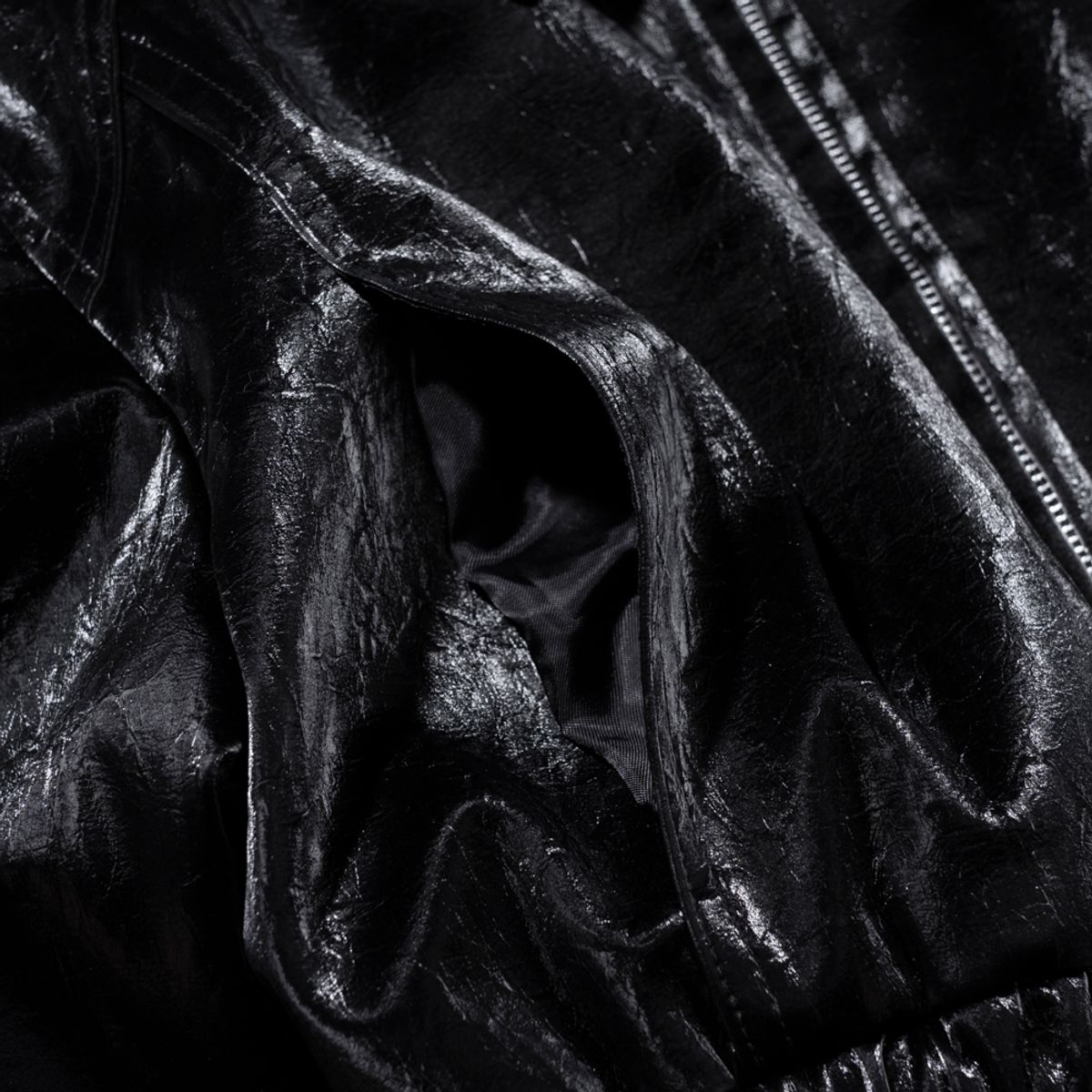 엑스트라오디너리(EXTRAORDINARY) VEGAN LEATHER WOMENS JACKET BLACK