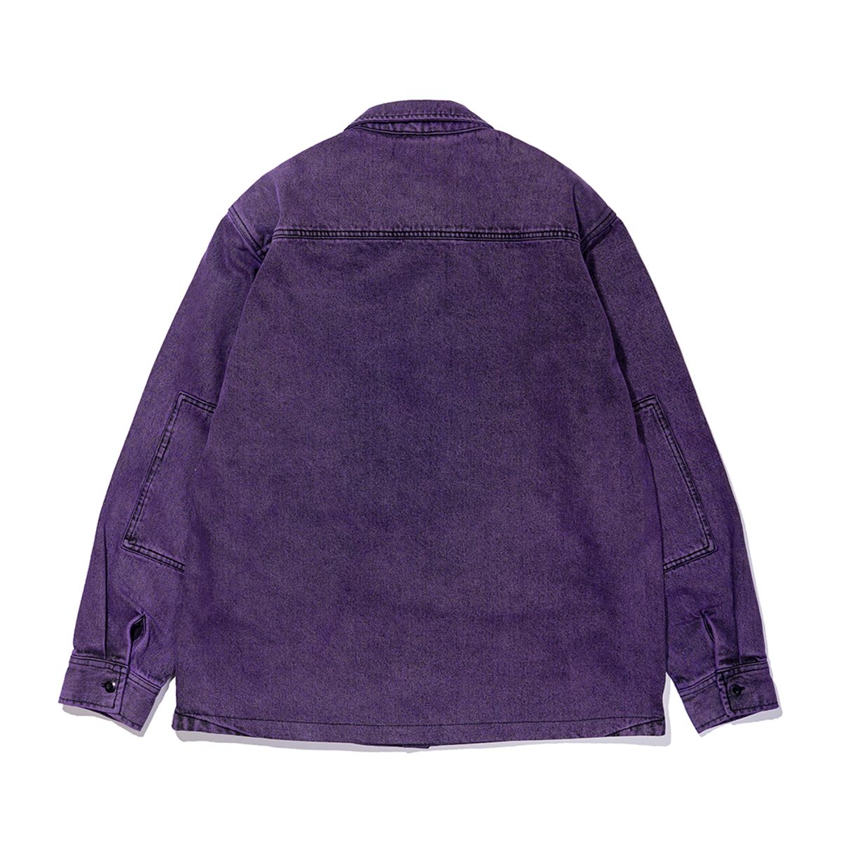 엑스트라오디너리(EXTRAORDINARY) ACID WASHED POCKET SHIRT PURPLE