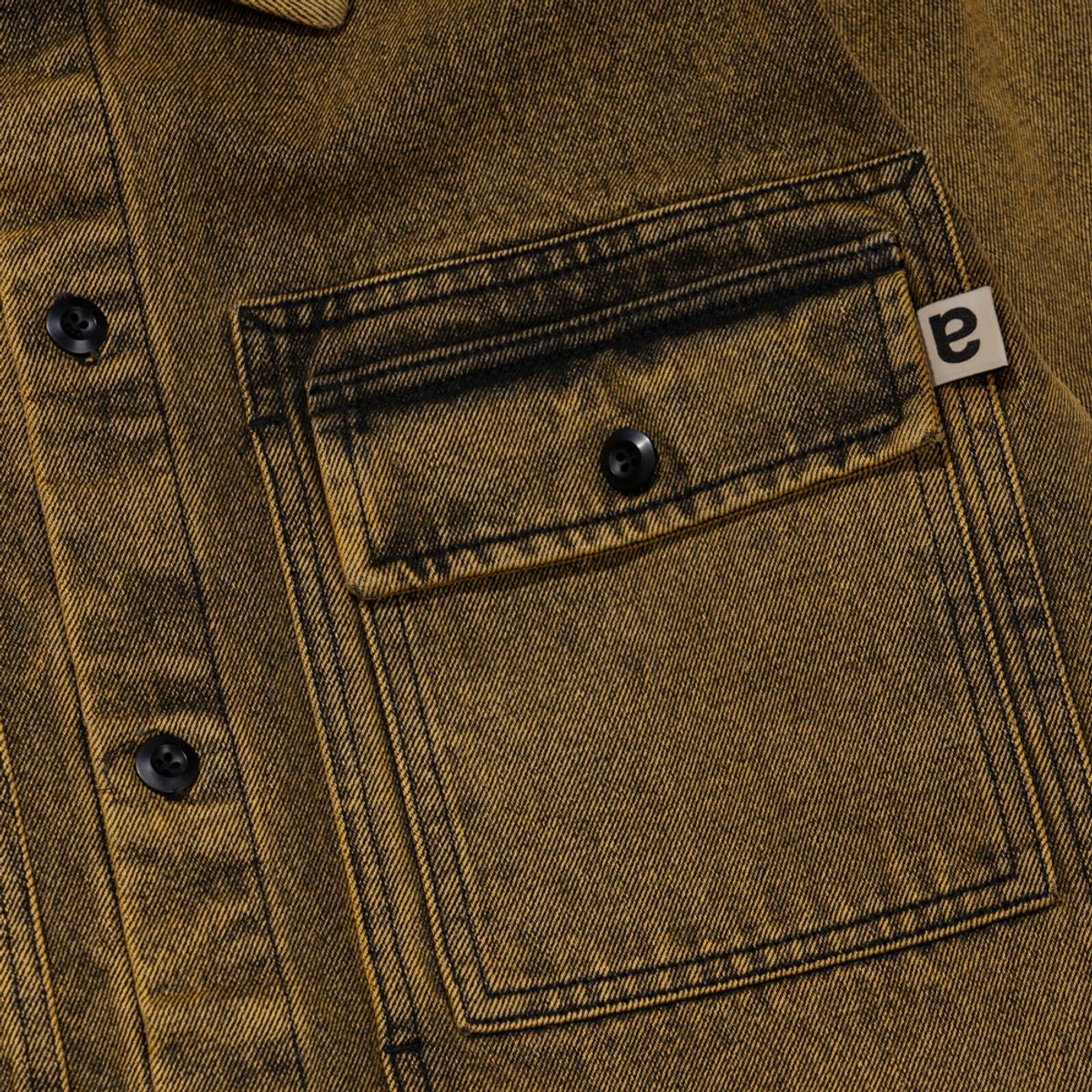 엑스트라오디너리(EXTRAORDINARY) ACID WASHED POCKET SHIRT BEIGE